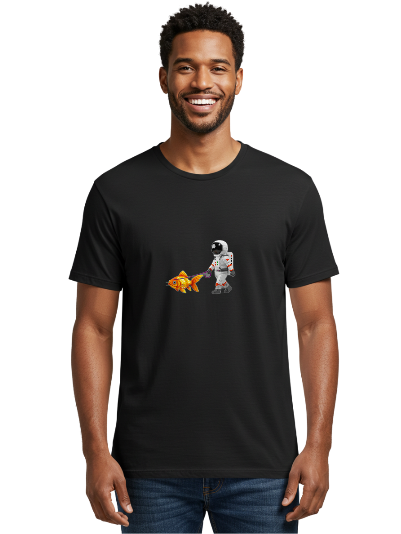 Astronaut-Walking-Goldfish-8 Men'S Graphic Tee, 100% Cotton, Comfortable Casual Summer Wear, Machine Washable, Vintage Camera, Old Camera, Antique Camera, Black Camera, Classic Photography, Photography Equipment, Nostalgic Device, Film Camera, Bao095