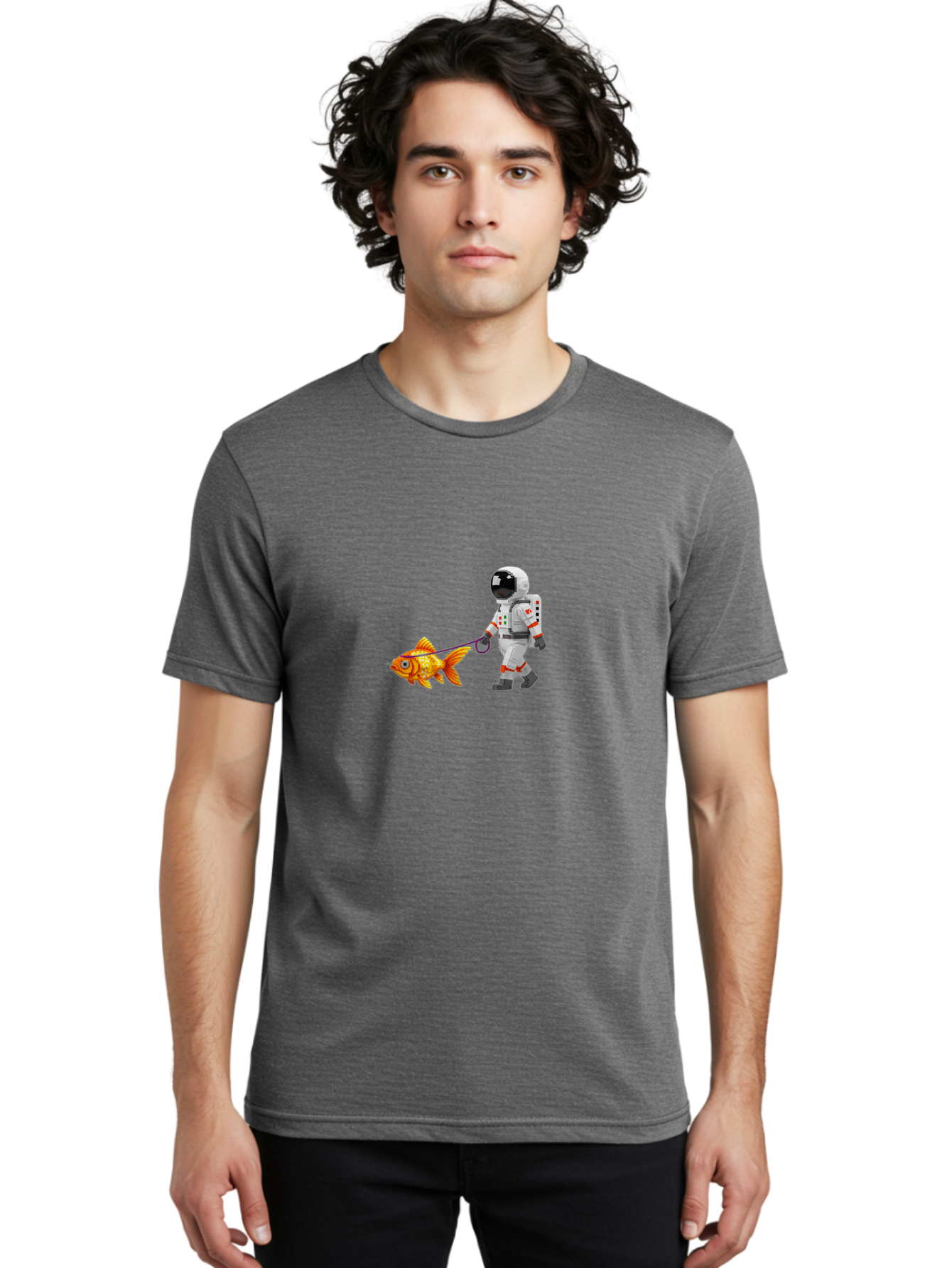 Astronaut-Walking-Goldfish-8 Men'S Graphic Tee, 100% Cotton, Comfortable Casual Summer Wear, Machine Washable, Vintage Camera, Old Camera, Antique Camera, Black Camera, Classic Photography, Photography Equipment, Nostalgic Device, Film Camera, Bao095