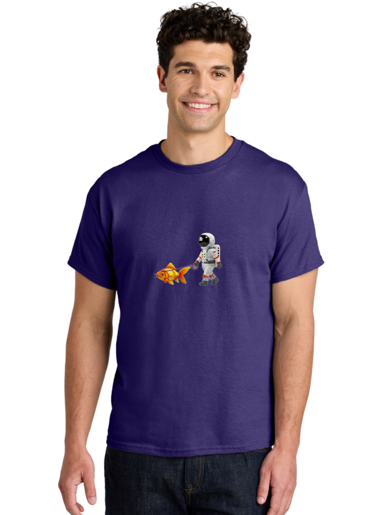 Astronaut-Walking-Goldfish-8 Men'S Graphic Tee, 100% Cotton, Comfortable Casual Summer Wear, Machine Washable, Vintage Camera, Old Camera, Antique Camera, Black Camera, Classic Photography, Photography Equipment, Nostalgic Device, Film Camera, Bao095