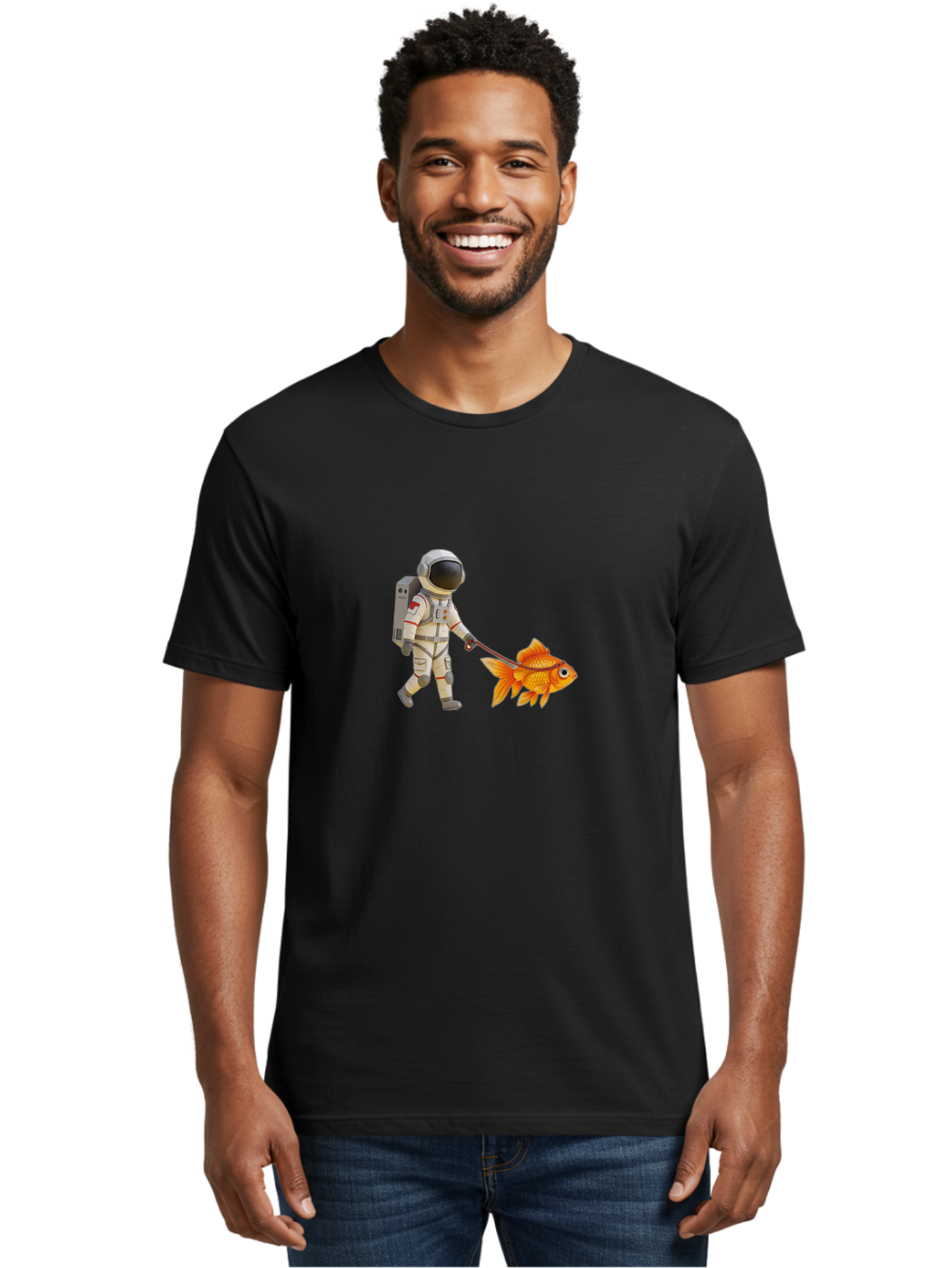 Astronaut-Walking-Goldfish-9 Men'S Graphic Tee, 100% Cotton, Comfortable Casual Summer Wear, Machine Washable, Vintage Camera, Old Camera, Antique Camera, Black Camera, Classic Photography, Photography Equipment, Nostalgic Device, Film Camera, Bao096