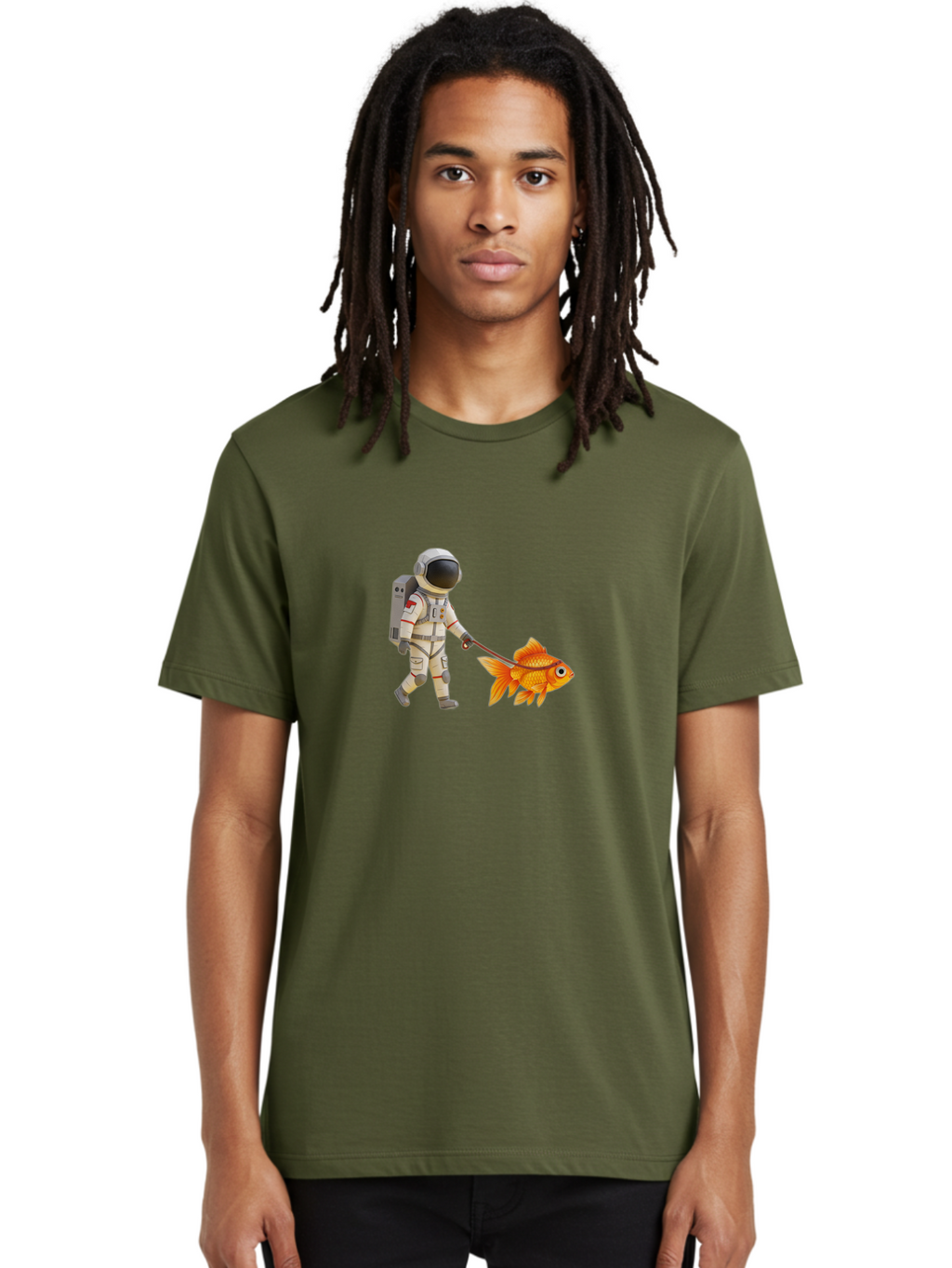 Astronaut-Walking-Goldfish-9 Men'S Graphic Tee, 100% Cotton, Comfortable Casual Summer Wear, Machine Washable, Vintage Camera, Old Camera, Antique Camera, Black Camera, Classic Photography, Photography Equipment, Nostalgic Device, Film Camera, Bao096