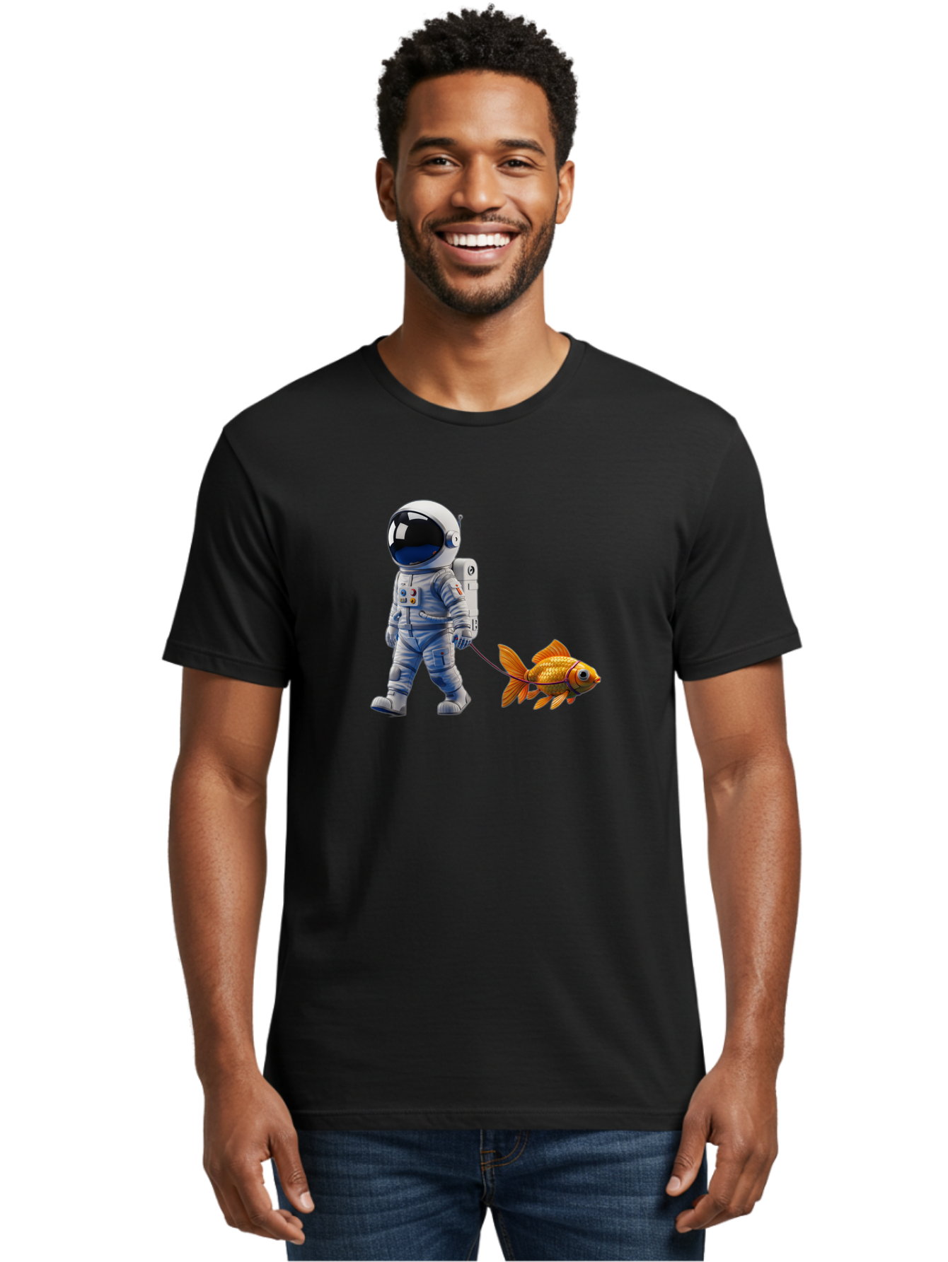 Astronaut-Walking-Goldfish Men'S Graphic Tee, 100% Cotton, Comfortable Casual Summer Wear, Machine Washable, Vintage Camera, Old Camera, Antique Camera, Black Camera, Classic Photography, Photography Equipment, Nostalgic Device, Film Camera, Bao097