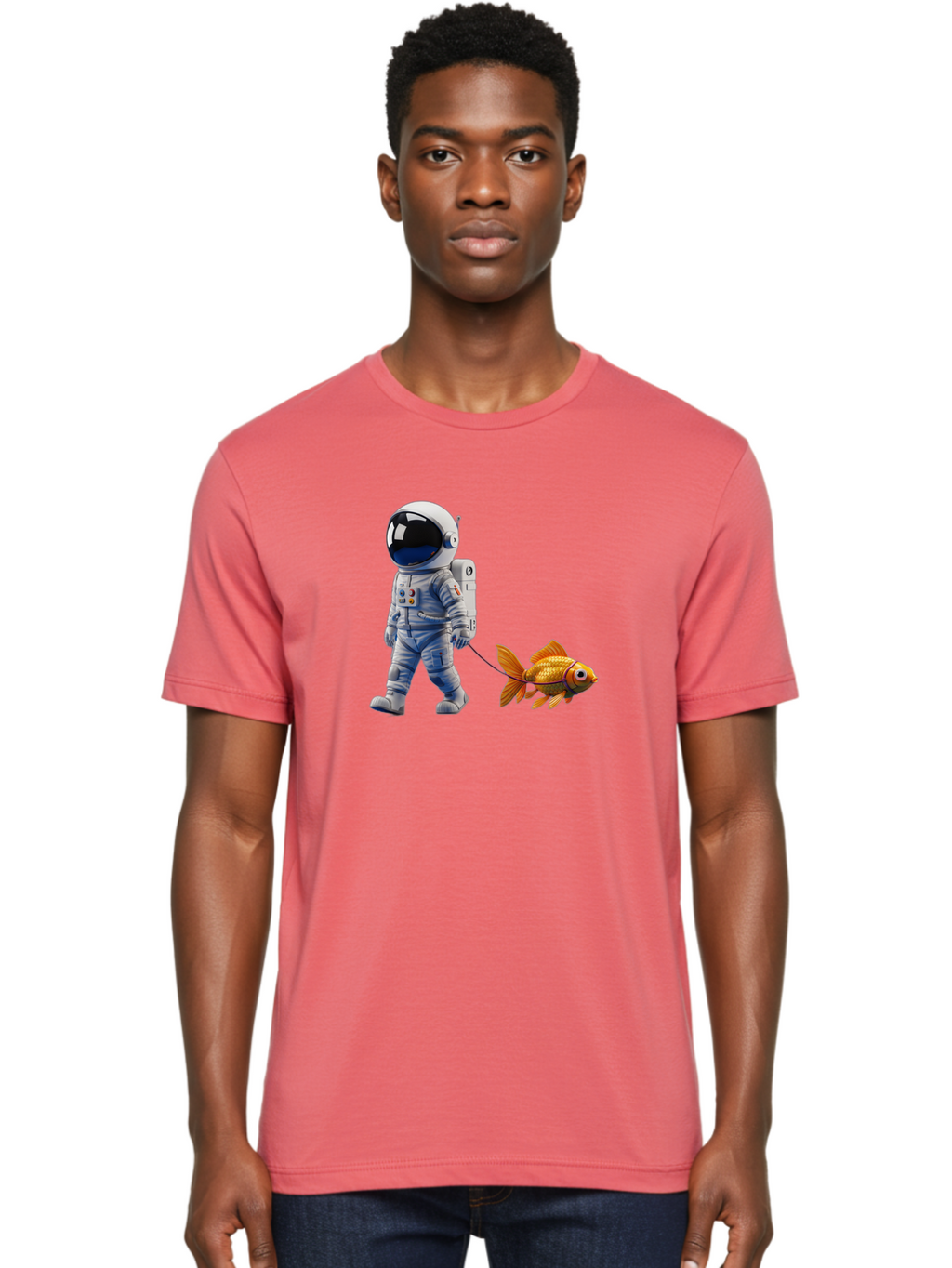 Astronaut-Walking-Goldfish Men'S Graphic Tee, 100% Cotton, Comfortable Casual Summer Wear, Machine Washable, Vintage Camera, Old Camera, Antique Camera, Black Camera, Classic Photography, Photography Equipment, Nostalgic Device, Film Camera, Bao097