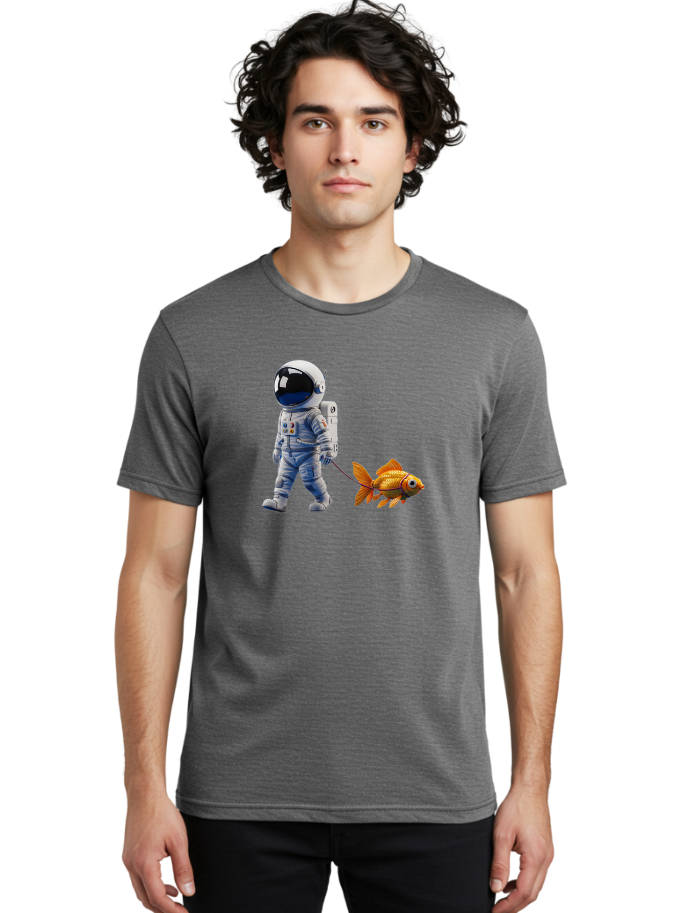 Astronaut-Walking-Goldfish Men'S Graphic Tee, 100% Cotton, Comfortable Casual Summer Wear, Machine Washable, Vintage Camera, Old Camera, Antique Camera, Black Camera, Classic Photography, Photography Equipment, Nostalgic Device, Film Camera, Bao097