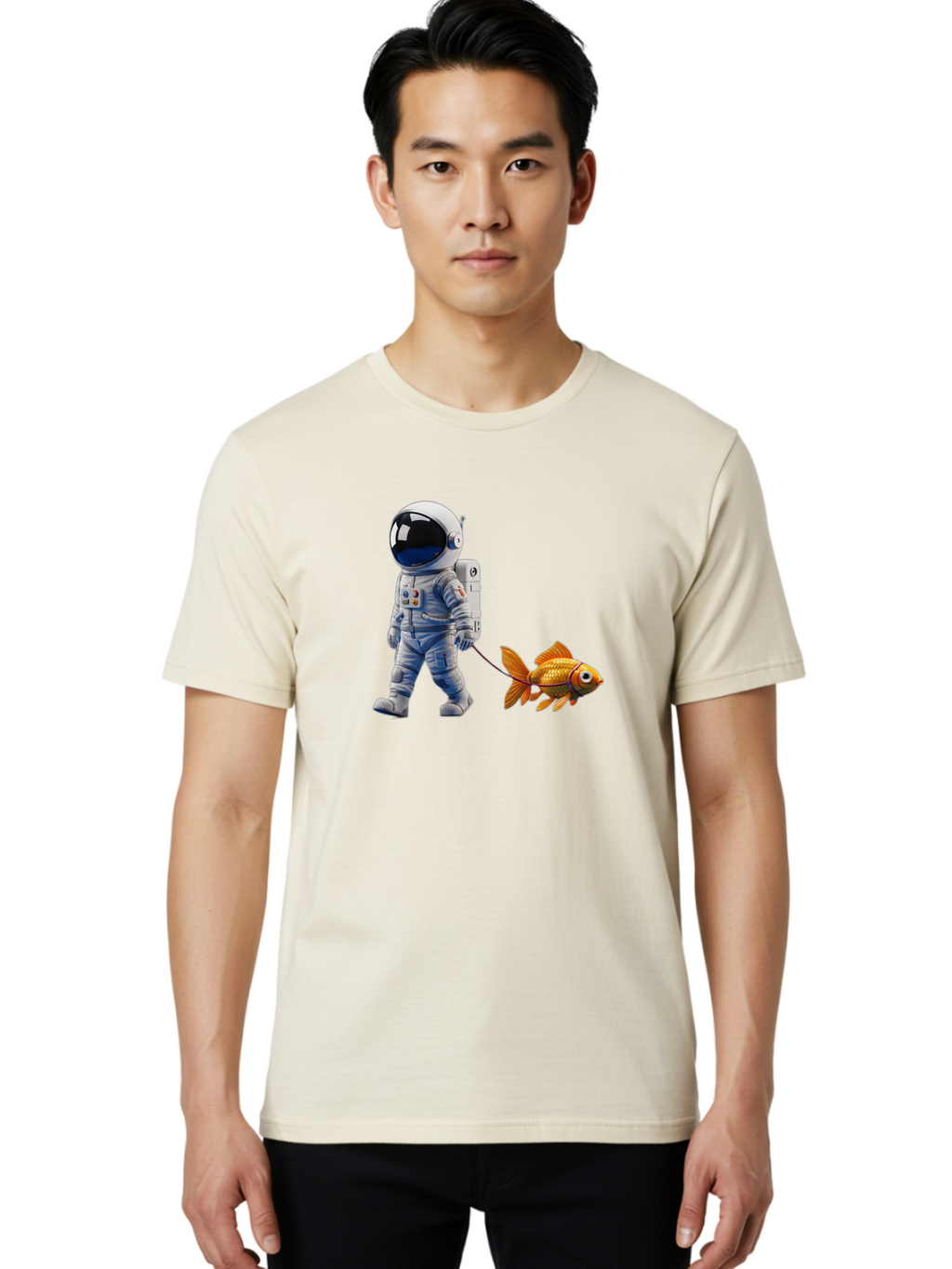 Astronaut-Walking-Goldfish Men'S Graphic Tee, 100% Cotton, Comfortable Casual Summer Wear, Machine Washable, Vintage Camera, Old Camera, Antique Camera, Black Camera, Classic Photography, Photography Equipment, Nostalgic Device, Film Camera, Bao097