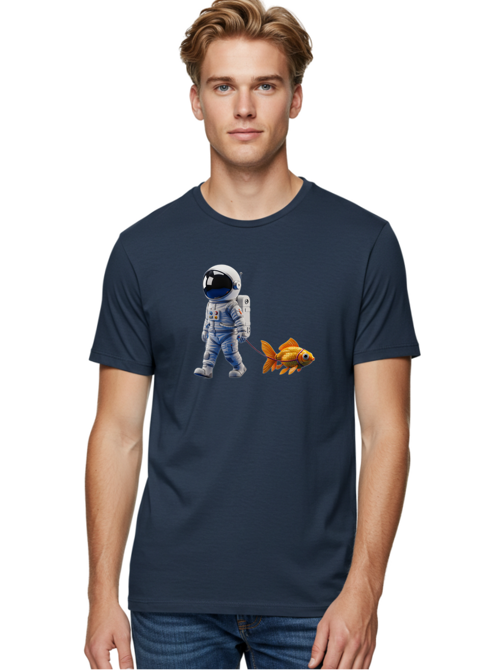 Astronaut-Walking-Goldfish Men'S Graphic Tee, 100% Cotton, Comfortable Casual Summer Wear, Machine Washable, Vintage Camera, Old Camera, Antique Camera, Black Camera, Classic Photography, Photography Equipment, Nostalgic Device, Film Camera, Bao097