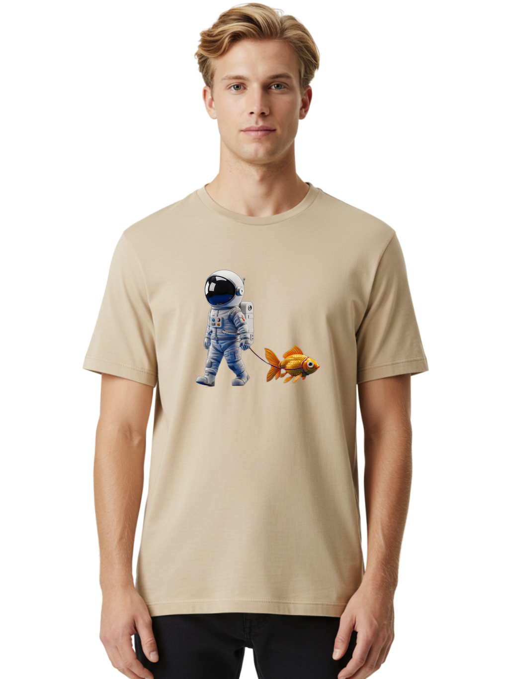 Astronaut-Walking-Goldfish Men'S Graphic Tee, 100% Cotton, Comfortable Casual Summer Wear, Machine Washable, Vintage Camera, Old Camera, Antique Camera, Black Camera, Classic Photography, Photography Equipment, Nostalgic Device, Film Camera, Bao097