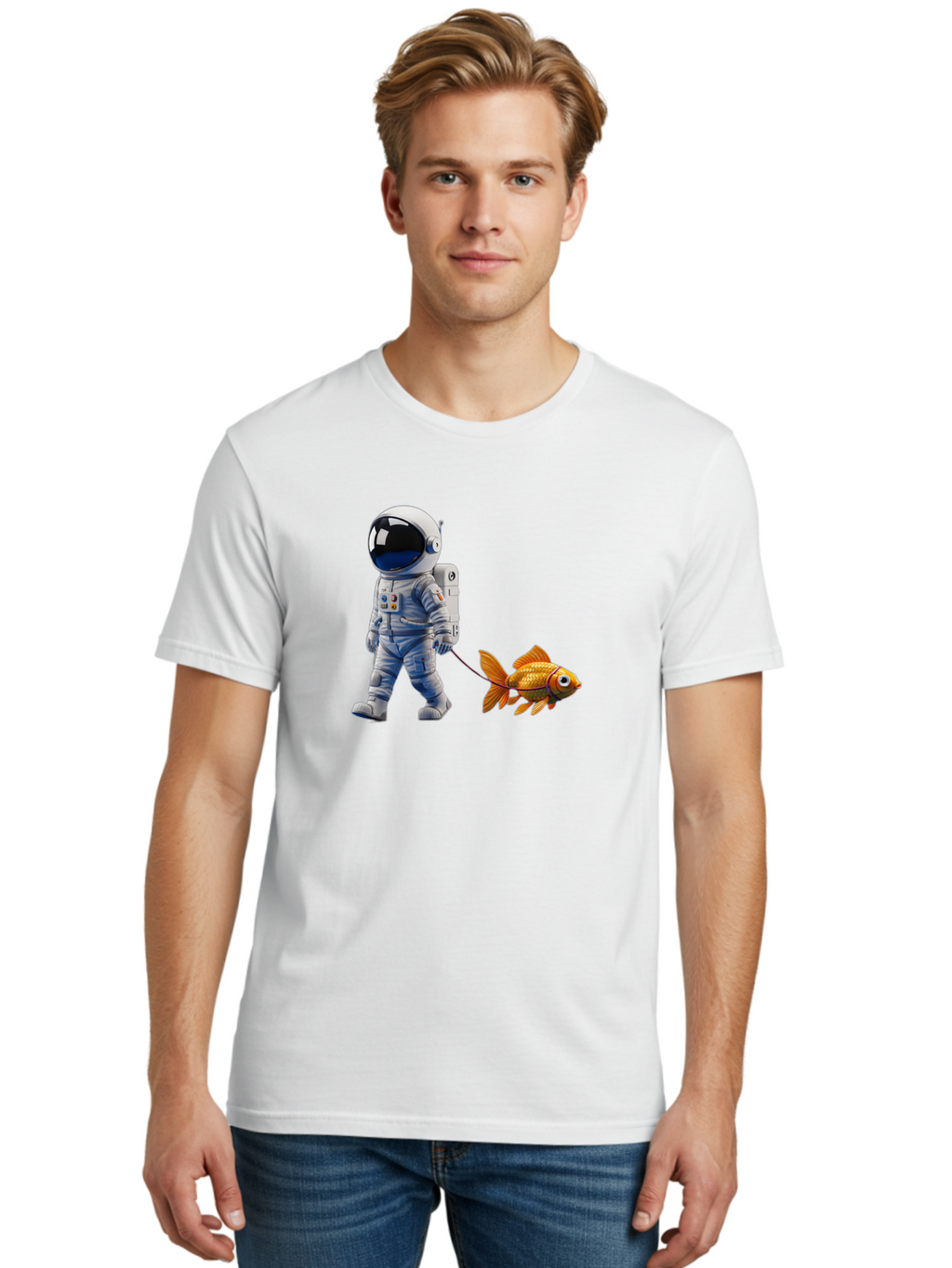 Astronaut-Walking-Goldfish Men'S Graphic Tee, 100% Cotton, Comfortable Casual Summer Wear, Machine Washable, Vintage Camera, Old Camera, Antique Camera, Black Camera, Classic Photography, Photography Equipment, Nostalgic Device, Film Camera, Bao097