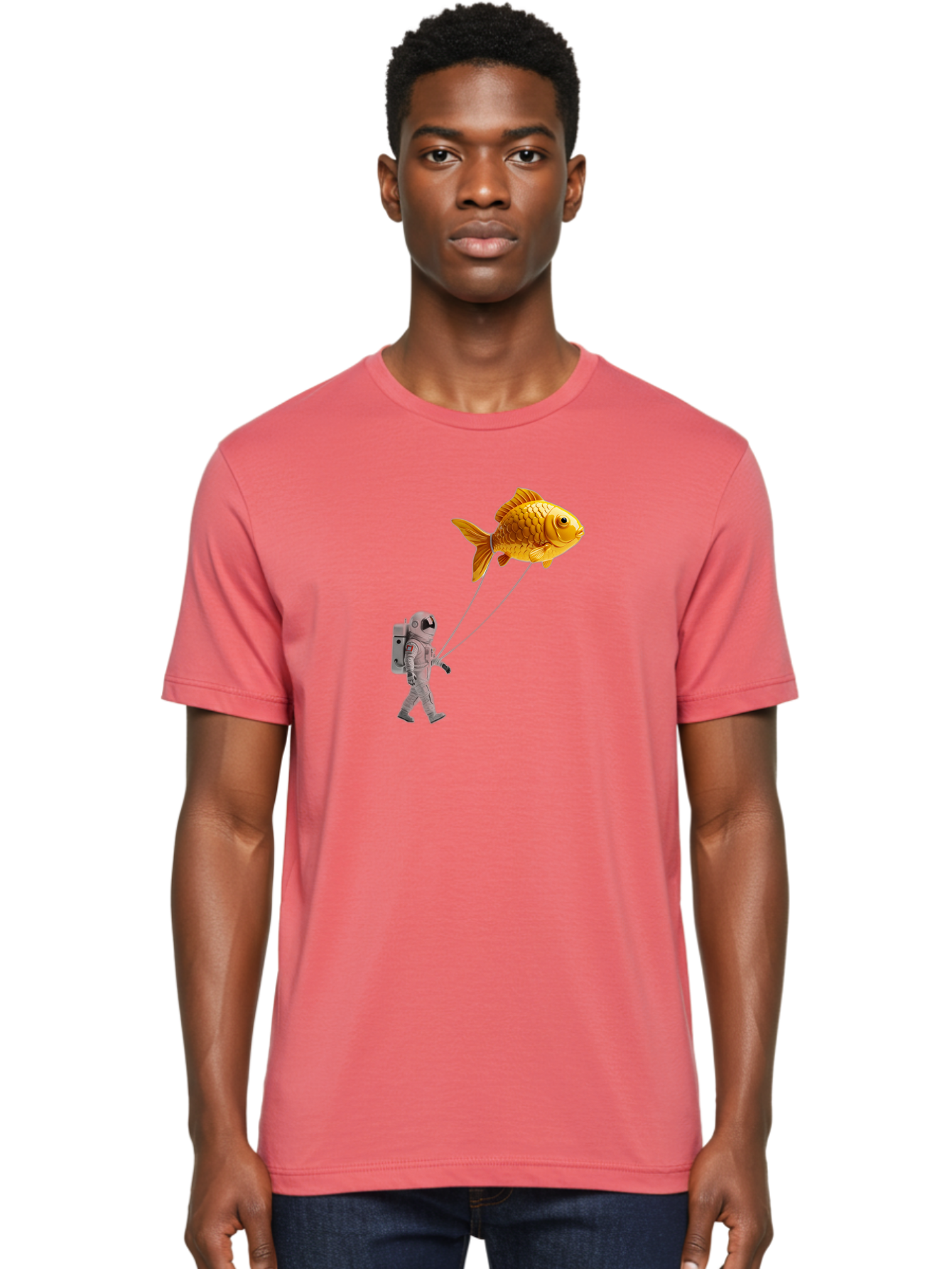 Astronaut-With-Goldfish-Balloon Men'S Graphic Tee, 100% Cotton, Comfortable Casual Summer Wear, Machine Washable, Vintage Camera, Old Camera, Antique Camera, Black Camera, Classic Photography, Photography Equipment, Nostalgic Device, Bao098
