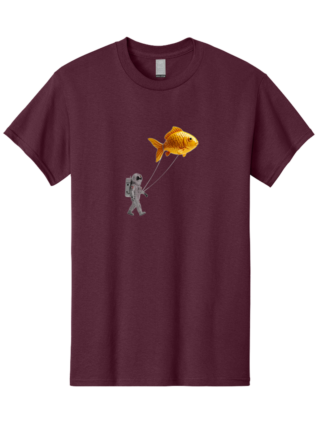 Astronaut-With-Goldfish-Balloon Men'S Graphic Tee, 100% Cotton, Comfortable Casual Summer Wear, Machine Washable, Vintage Camera, Old Camera, Antique Camera, Black Camera, Classic Photography, Photography Equipment, Nostalgic Device, Bao098