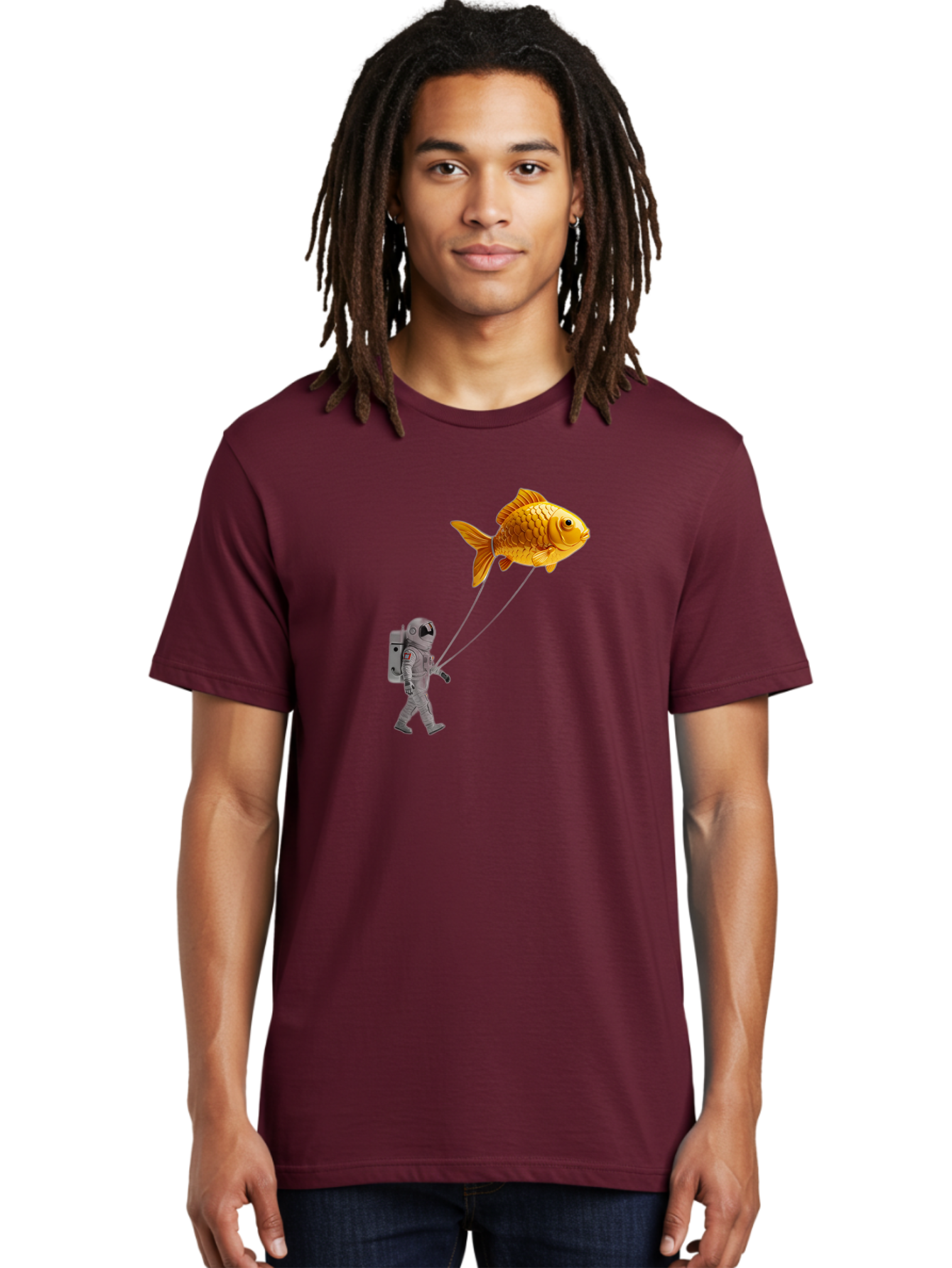 Astronaut-With-Goldfish-Balloon Men'S Graphic Tee, 100% Cotton, Comfortable Casual Summer Wear, Machine Washable, Vintage Camera, Old Camera, Antique Camera, Black Camera, Classic Photography, Photography Equipment, Nostalgic Device, Bao098