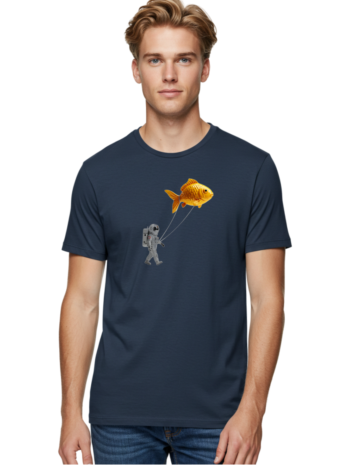 Astronaut-With-Goldfish-Balloon Men'S Graphic Tee, 100% Cotton, Comfortable Casual Summer Wear, Machine Washable, Vintage Camera, Old Camera, Antique Camera, Black Camera, Classic Photography, Photography Equipment, Nostalgic Device, Bao098