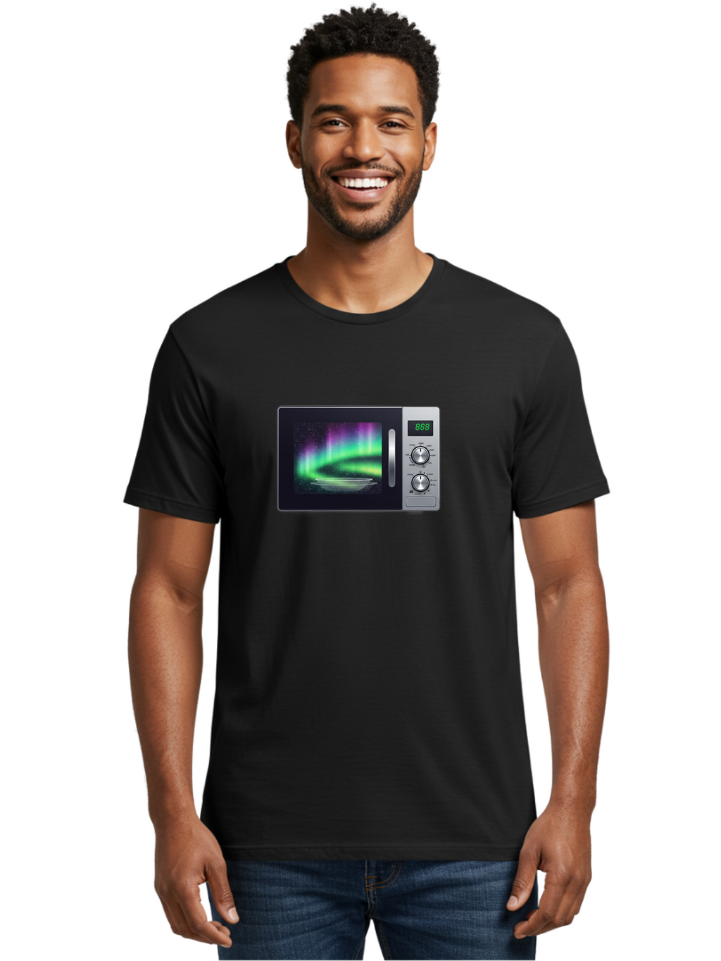 Aurora-Microwave Men'S Graphic Tee, 100% Cotton, Comfortable Casual Summer Wear, Machine Washable, Vintage Camera, Old Camera, Antique Camera, Black Camera, Classic Photography, Photography Equipment, Nostalgic Device, Film Camera, Camera Art Bao099