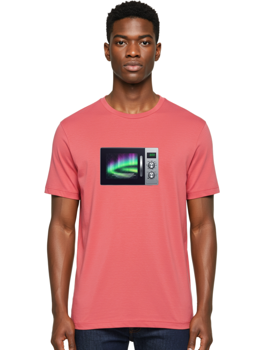 Aurora-Microwave Men'S Graphic Tee, 100% Cotton, Comfortable Casual Summer Wear, Machine Washable, Vintage Camera, Old Camera, Antique Camera, Black Camera, Classic Photography, Photography Equipment, Nostalgic Device, Film Camera, Camera Art Bao099