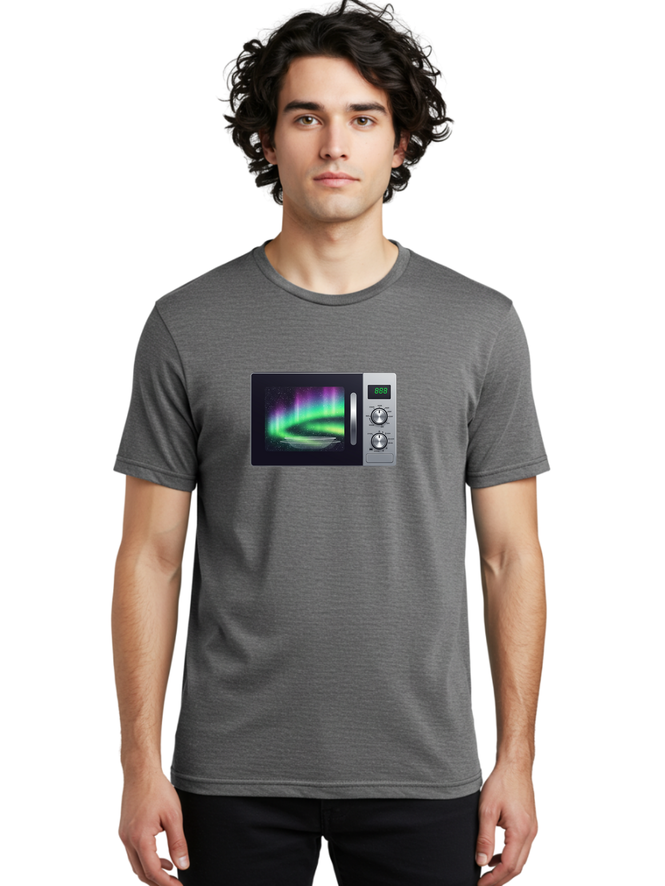 Aurora-Microwave Men'S Graphic Tee, 100% Cotton, Comfortable Casual Summer Wear, Machine Washable, Vintage Camera, Old Camera, Antique Camera, Black Camera, Classic Photography, Photography Equipment, Nostalgic Device, Film Camera, Camera Art Bao099