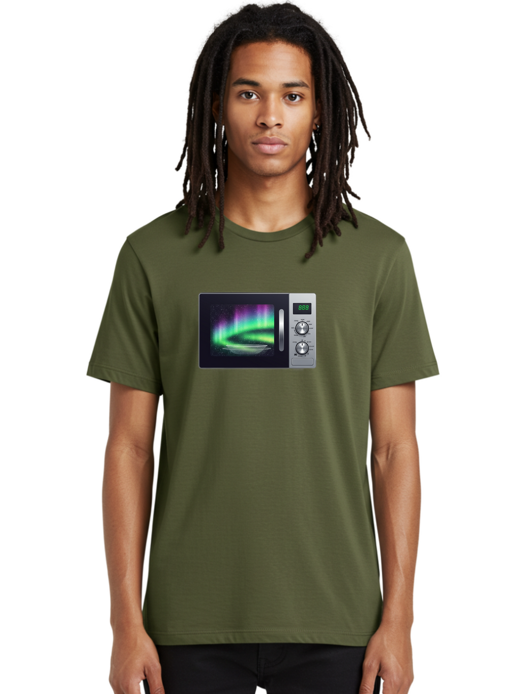 Aurora-Microwave Men'S Graphic Tee, 100% Cotton, Comfortable Casual Summer Wear, Machine Washable, Vintage Camera, Old Camera, Antique Camera, Black Camera, Classic Photography, Photography Equipment, Nostalgic Device, Film Camera, Camera Art Bao099