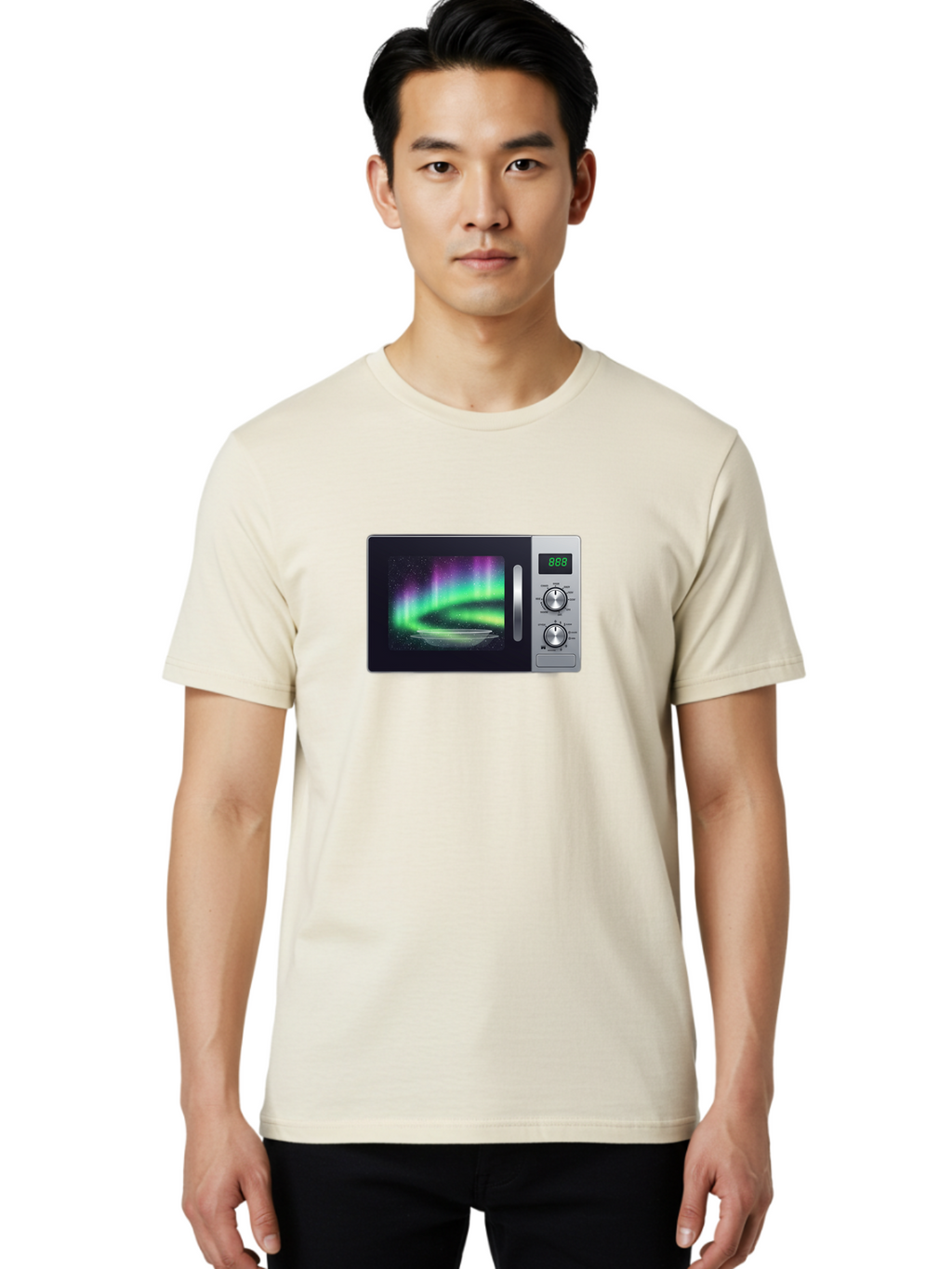 Aurora-Microwave Men'S Graphic Tee, 100% Cotton, Comfortable Casual Summer Wear, Machine Washable, Vintage Camera, Old Camera, Antique Camera, Black Camera, Classic Photography, Photography Equipment, Nostalgic Device, Film Camera, Camera Art Bao099