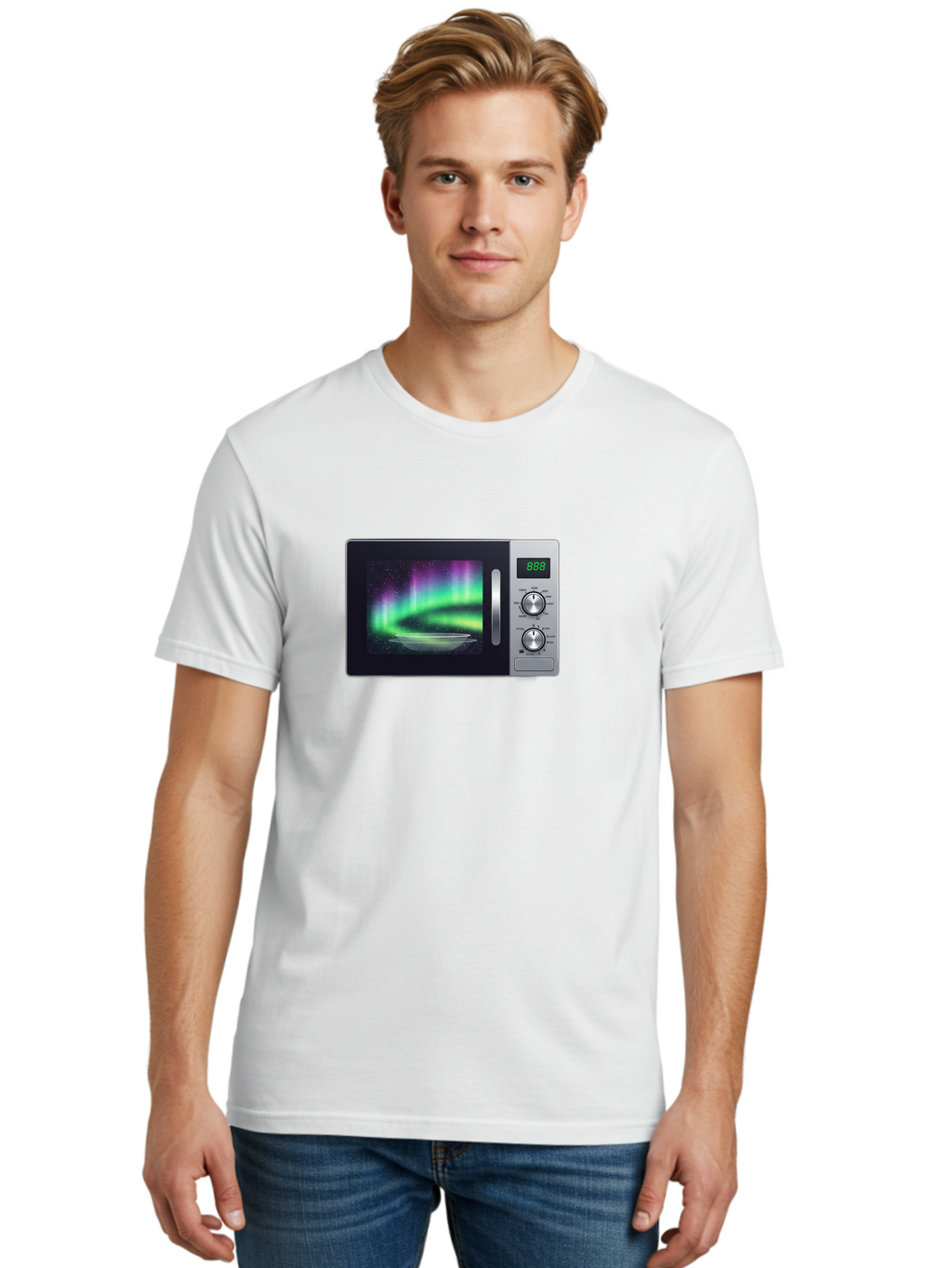 Aurora-Microwave Men'S Graphic Tee, 100% Cotton, Comfortable Casual Summer Wear, Machine Washable, Vintage Camera, Old Camera, Antique Camera, Black Camera, Classic Photography, Photography Equipment, Nostalgic Device, Film Camera, Camera Art Bao099