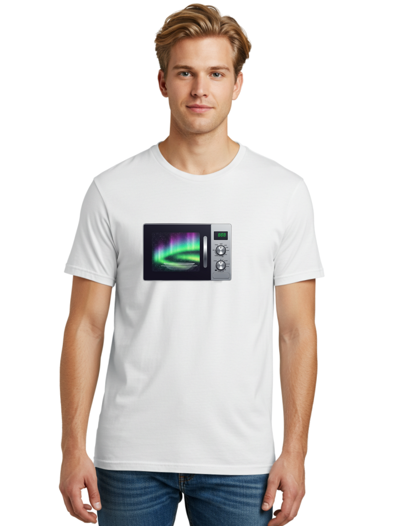 Aurora-Microwave Men'S Graphic Tee, 100% Cotton, Comfortable Casual Summer Wear, Machine Washable, Vintage Camera, Old Camera, Antique Camera, Black Camera, Classic Photography, Photography Equipment, Nostalgic Device, Film Camera, Camera Art Bao099