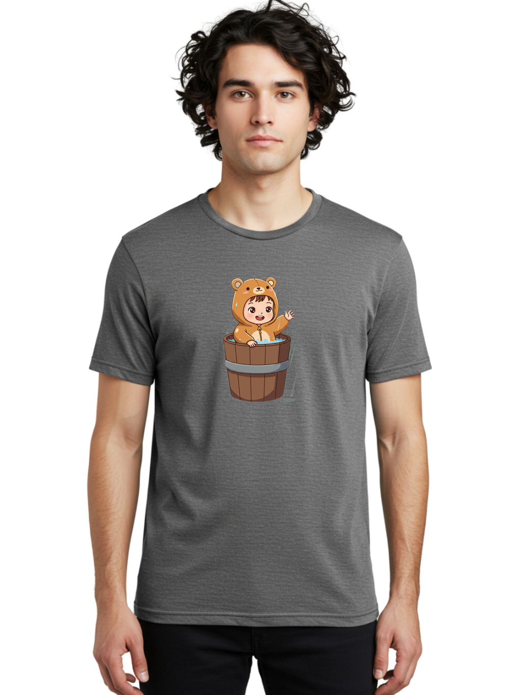 Baby-Bear-Bath Men'S Graphic Tee, 100% Cotton, Comfortable Casual Summer Wear, Machine Washable, Vintage Camera, Old Camera, Antique Camera, Black Camera, Classic Photography, Photography Equipment, Nostalgic Device, Film Camera, Camera Art Bao100