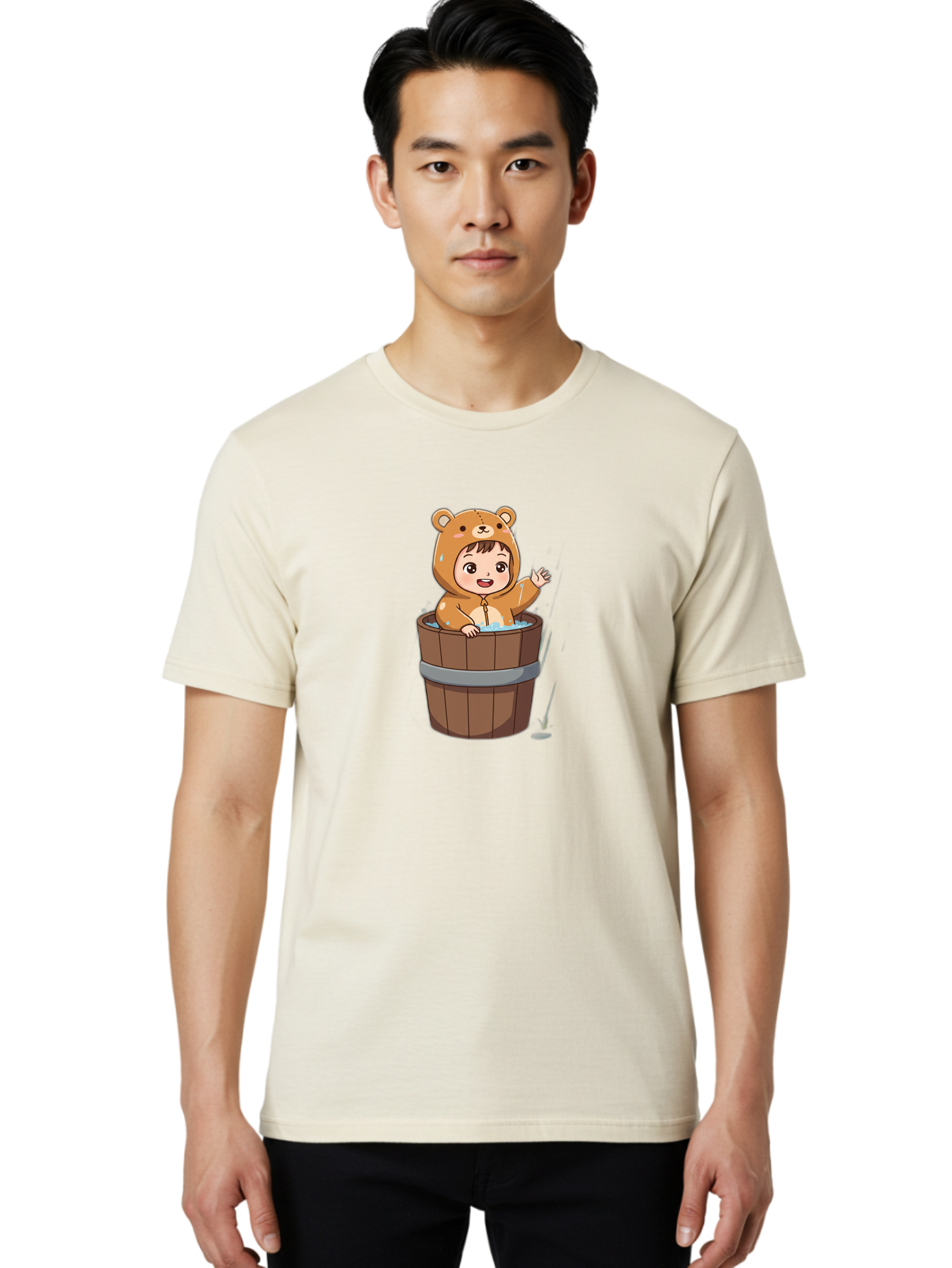 Baby-Bear-Bath Men'S Graphic Tee, 100% Cotton, Comfortable Casual Summer Wear, Machine Washable, Vintage Camera, Old Camera, Antique Camera, Black Camera, Classic Photography, Photography Equipment, Nostalgic Device, Film Camera, Camera Art Bao100