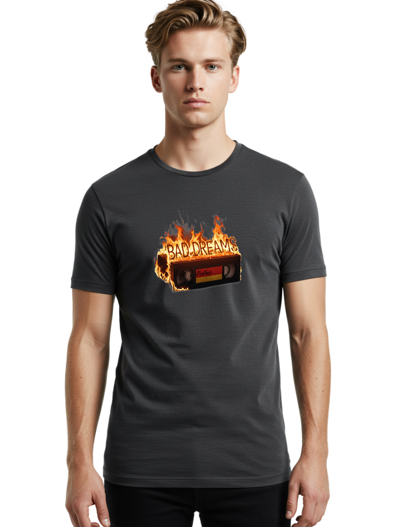 Bad-Dreams Men'S Graphic Tee, 100% Cotton, Comfortable Casual Summer Wear, Machine Washable, Vintage Camera, Old Camera, Antique Camera, Black Camera, Classic Photography, Photography Equipment, Nostalgic Device, Film Camera, Camera Art Bao103