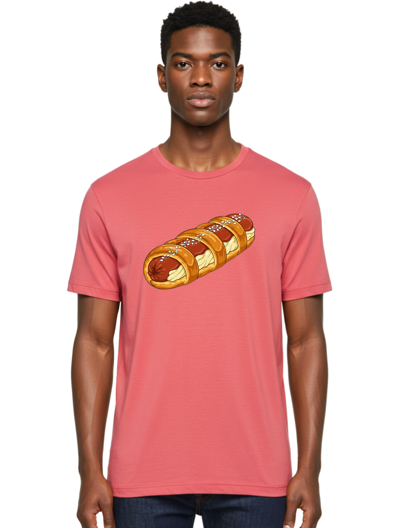 Baked-Sausage-Roll Men'S Graphic Tee, 100% Cotton, Comfortable Casual Summer Wear, Machine Washable, Vintage Camera, Old Camera, Antique Camera, Black Camera, Classic Photography, Photography Equipment, Nostalgic Device, Film Camera, Bao104