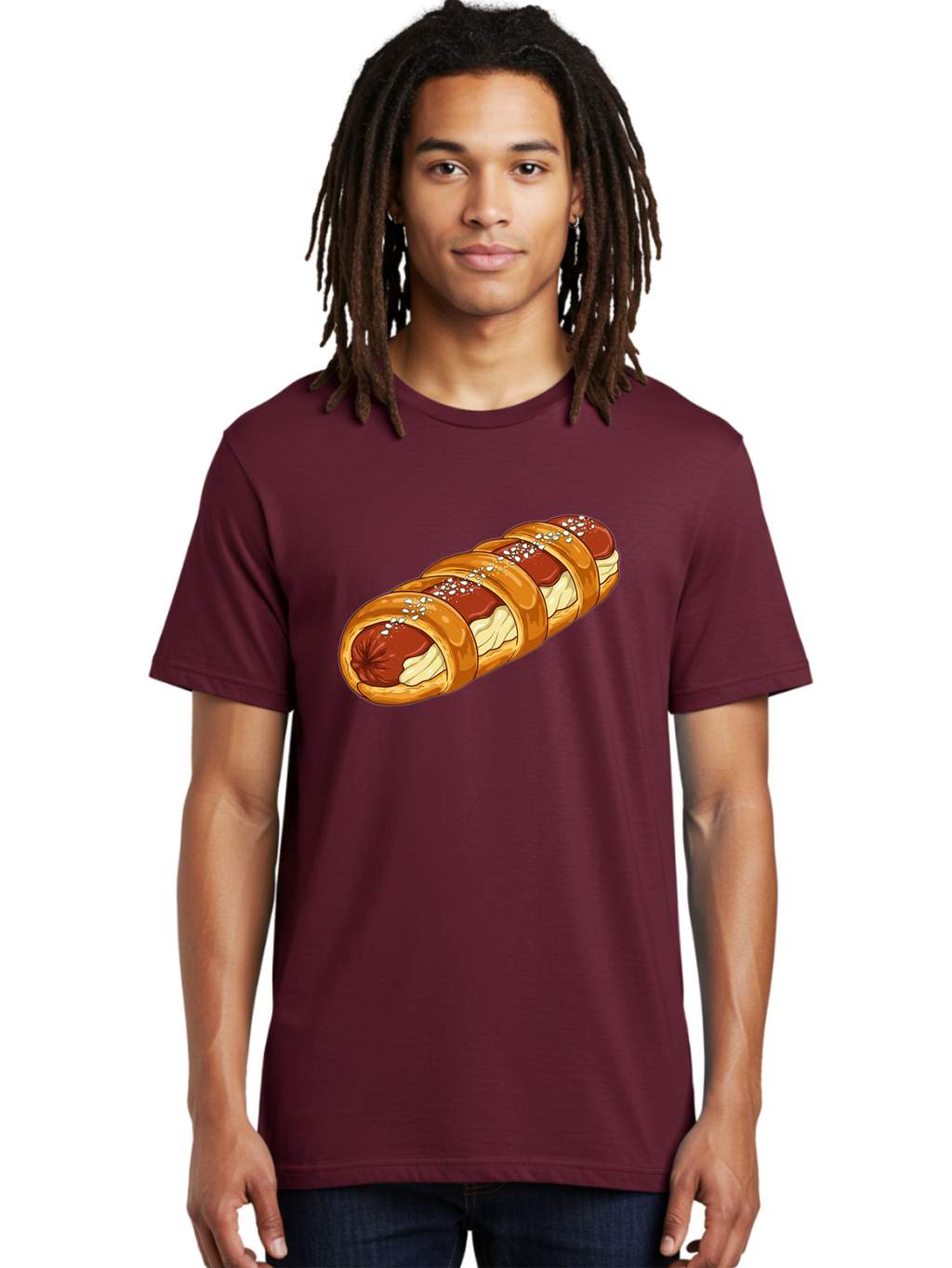 Baked-Sausage-Roll Men'S Graphic Tee, 100% Cotton, Comfortable Casual Summer Wear, Machine Washable, Vintage Camera, Old Camera, Antique Camera, Black Camera, Classic Photography, Photography Equipment, Nostalgic Device, Film Camera, Bao104