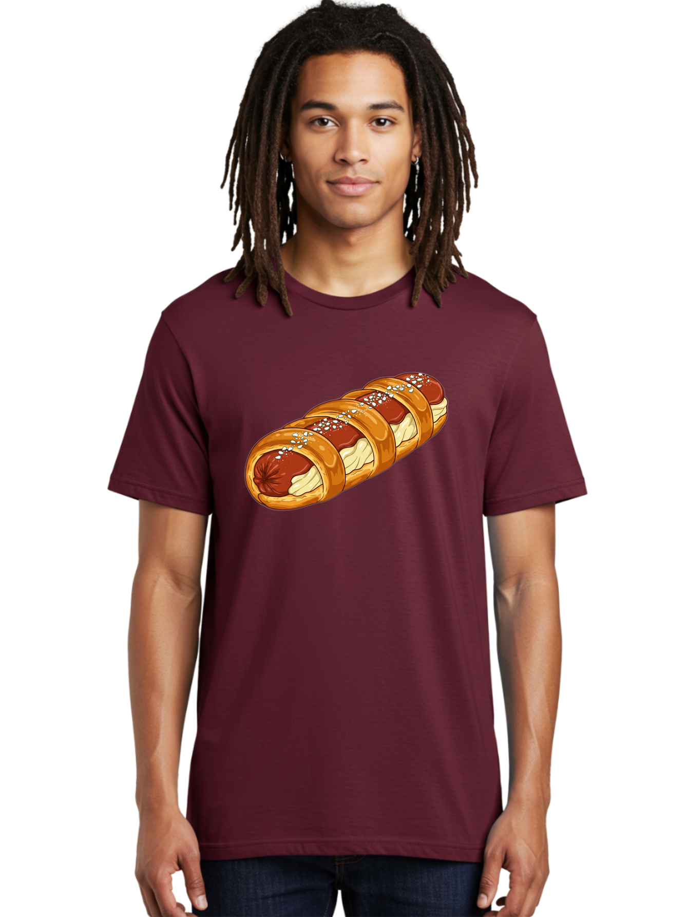 Baked-Sausage-Roll Men'S Graphic Tee, 100% Cotton, Comfortable Casual Summer Wear, Machine Washable, Vintage Camera, Old Camera, Antique Camera, Black Camera, Classic Photography, Photography Equipment, Nostalgic Device, Film Camera, Bao104