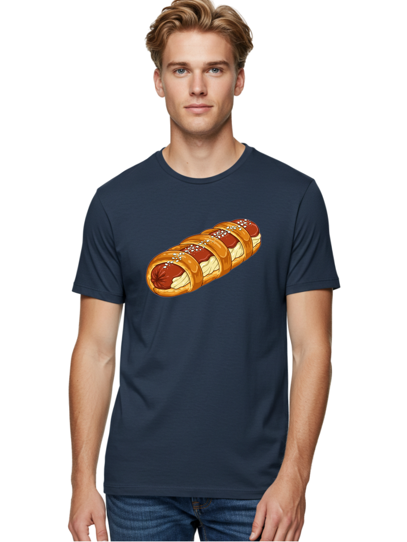 Baked-Sausage-Roll Men'S Graphic Tee, 100% Cotton, Comfortable Casual Summer Wear, Machine Washable, Vintage Camera, Old Camera, Antique Camera, Black Camera, Classic Photography, Photography Equipment, Nostalgic Device, Film Camera, Bao104