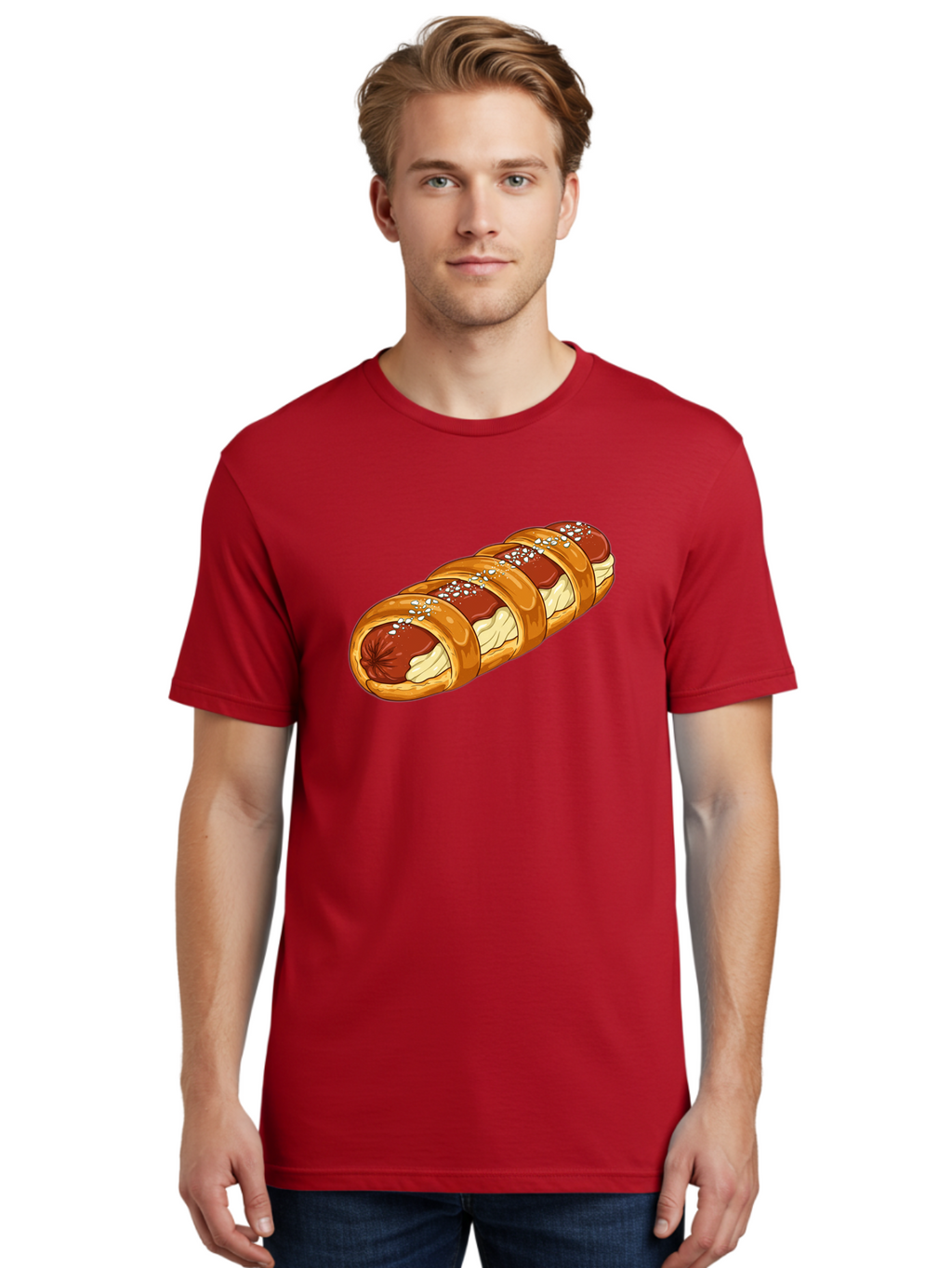 Baked-Sausage-Roll Men'S Graphic Tee, 100% Cotton, Comfortable Casual Summer Wear, Machine Washable, Vintage Camera, Old Camera, Antique Camera, Black Camera, Classic Photography, Photography Equipment, Nostalgic Device, Film Camera, Bao104