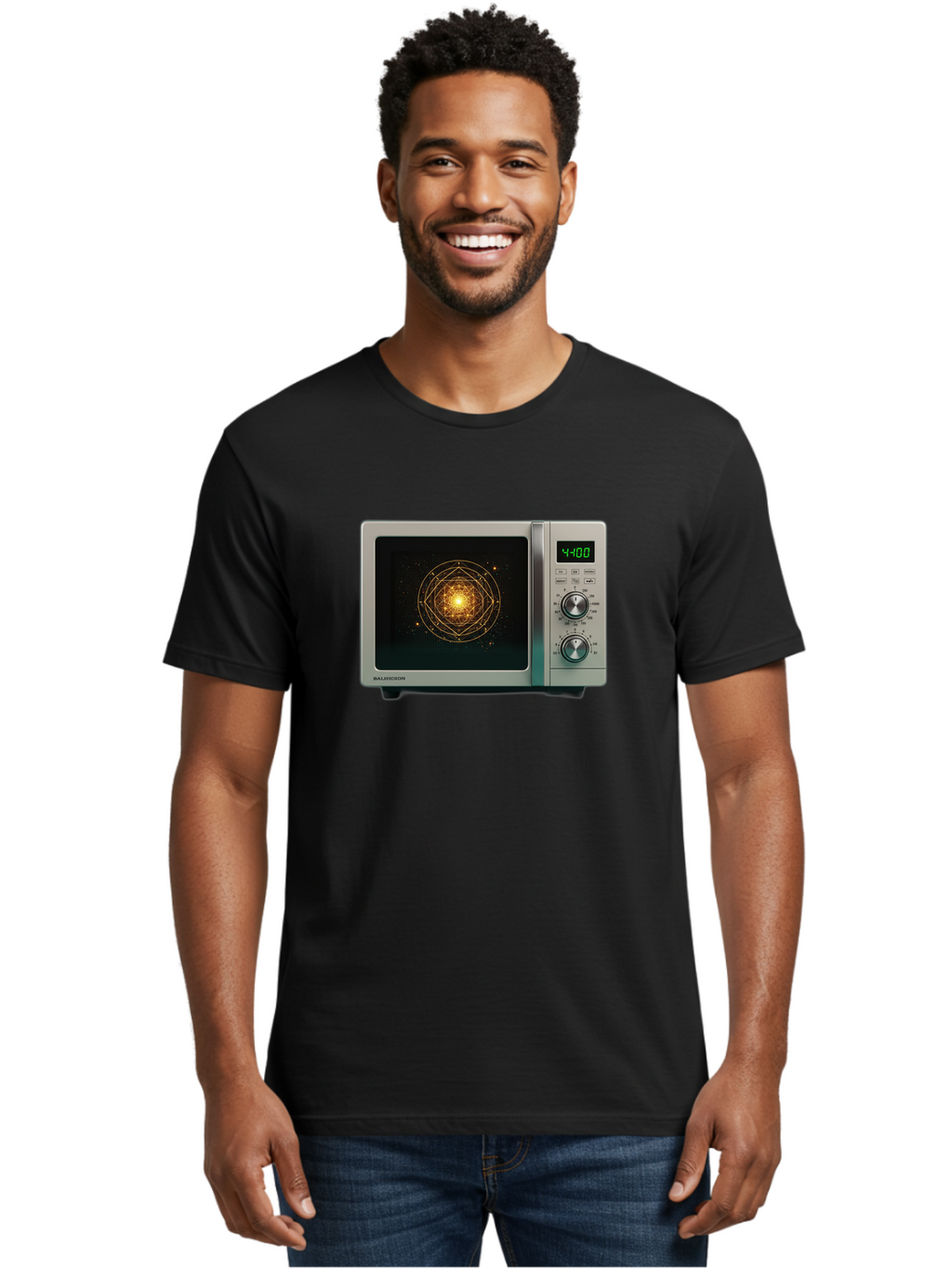 Balay-Microwave Men'S Graphic Tee, 100% Cotton, Comfortable Casual Summer Wear, Machine Washable, Vintage Camera, Old Camera, Antique Camera, Black Camera, Classic Photography, Photography Equipment, Nostalgic Device, Film Camera, Camera Art Bao105