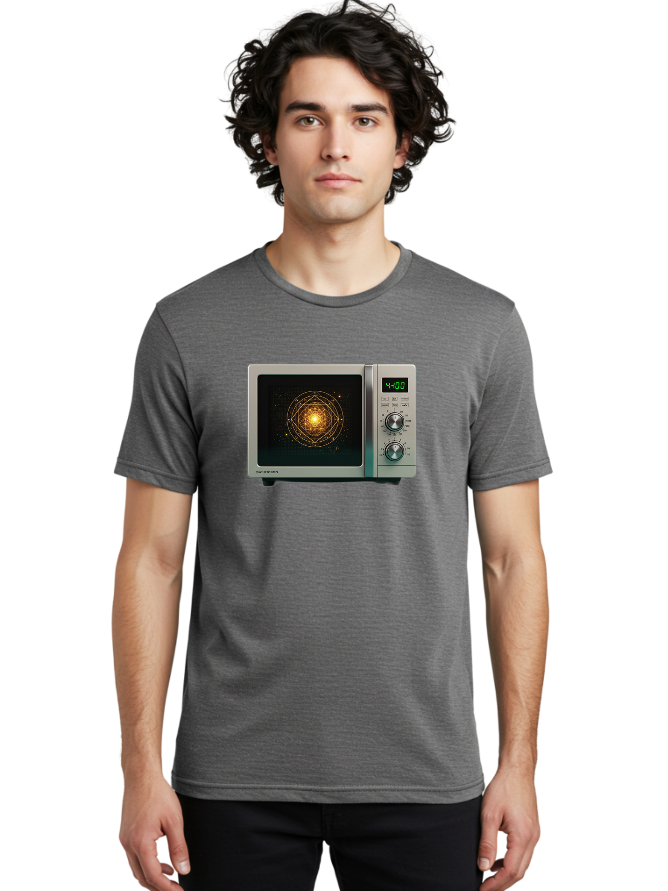 Balay-Microwave Men'S Graphic Tee, 100% Cotton, Comfortable Casual Summer Wear, Machine Washable, Vintage Camera, Old Camera, Antique Camera, Black Camera, Classic Photography, Photography Equipment, Nostalgic Device, Film Camera, Camera Art Bao105