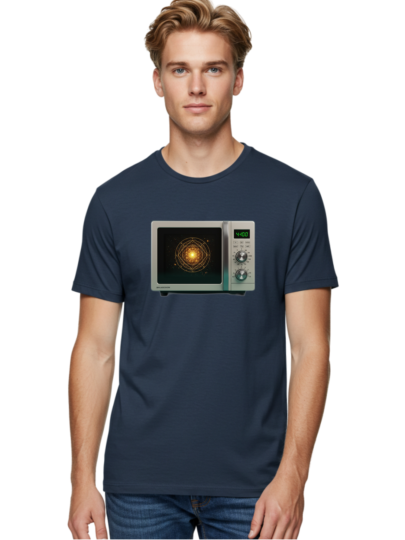 Balay-Microwave Men'S Graphic Tee, 100% Cotton, Comfortable Casual Summer Wear, Machine Washable, Vintage Camera, Old Camera, Antique Camera, Black Camera, Classic Photography, Photography Equipment, Nostalgic Device, Film Camera, Camera Art Bao105