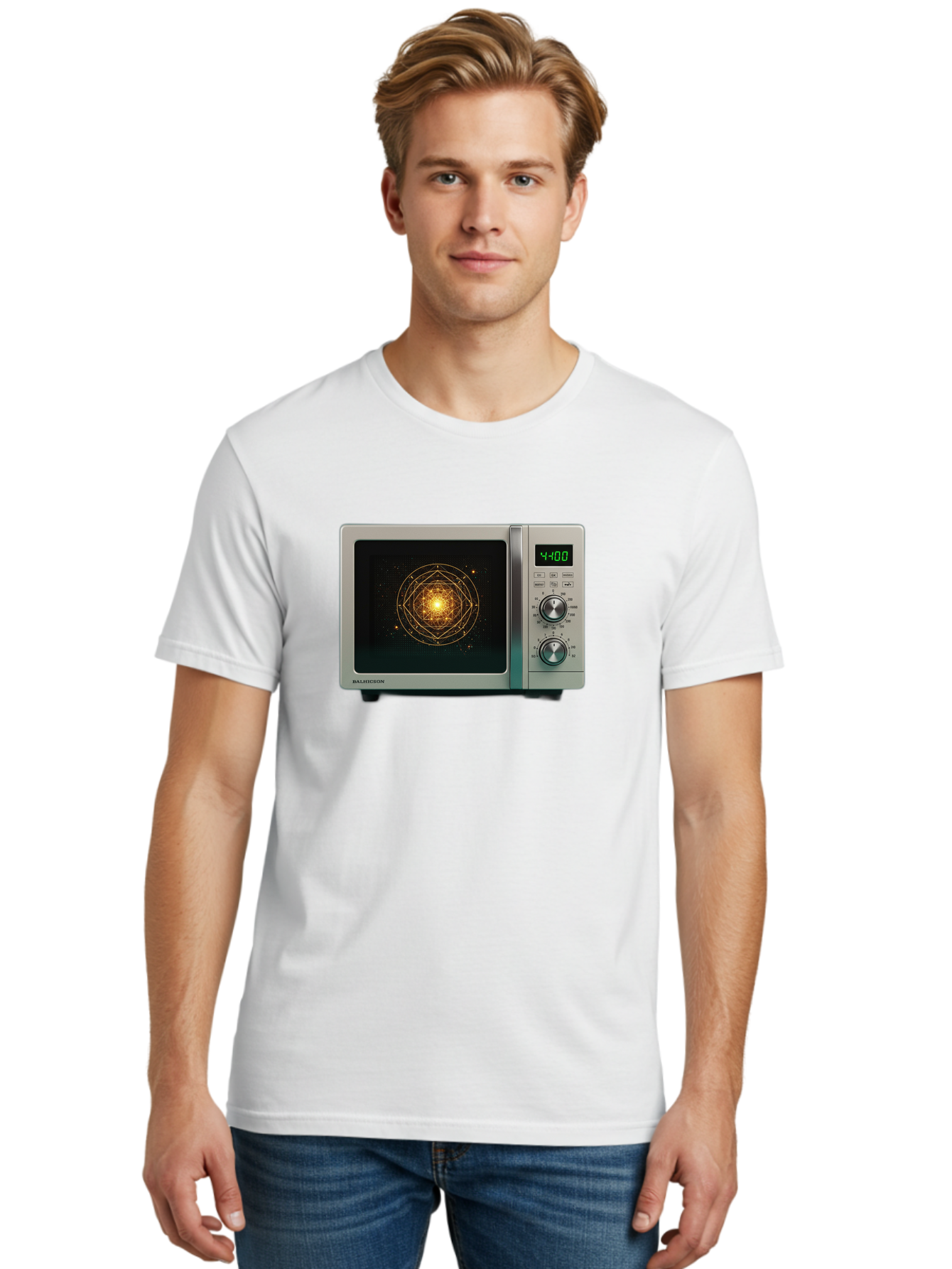 Balay-Microwave Men'S Graphic Tee, 100% Cotton, Comfortable Casual Summer Wear, Machine Washable, Vintage Camera, Old Camera, Antique Camera, Black Camera, Classic Photography, Photography Equipment, Nostalgic Device, Film Camera, Camera Art Bao105