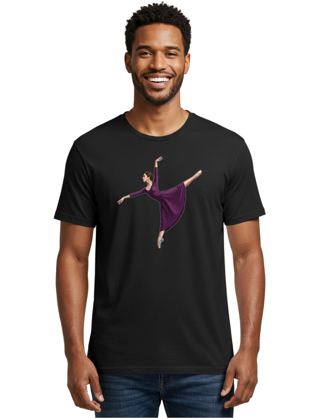 Ballerina-In-Purple Men'S Graphic Tee, 100% Cotton, Comfortable Casual Summer Wear, Machine Washable, Vintage Camera, Old Camera, Antique Camera, Black Camera, Classic Photography, Photography Equipment, Nostalgic Device, Film Camera, Bao107