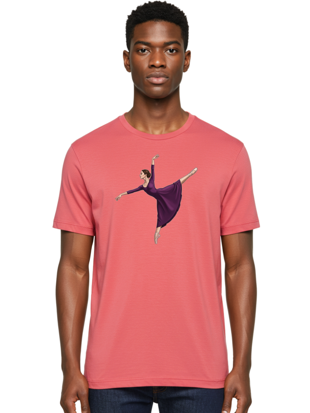 Ballerina-In-Purple Men'S Graphic Tee, 100% Cotton, Comfortable Casual Summer Wear, Machine Washable, Vintage Camera, Old Camera, Antique Camera, Black Camera, Classic Photography, Photography Equipment, Nostalgic Device, Film Camera, Bao107