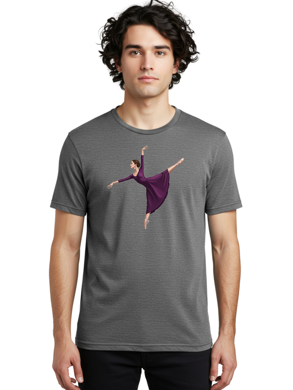 Ballerina-In-Purple Men'S Graphic Tee, 100% Cotton, Comfortable Casual Summer Wear, Machine Washable, Vintage Camera, Old Camera, Antique Camera, Black Camera, Classic Photography, Photography Equipment, Nostalgic Device, Film Camera, Bao107
