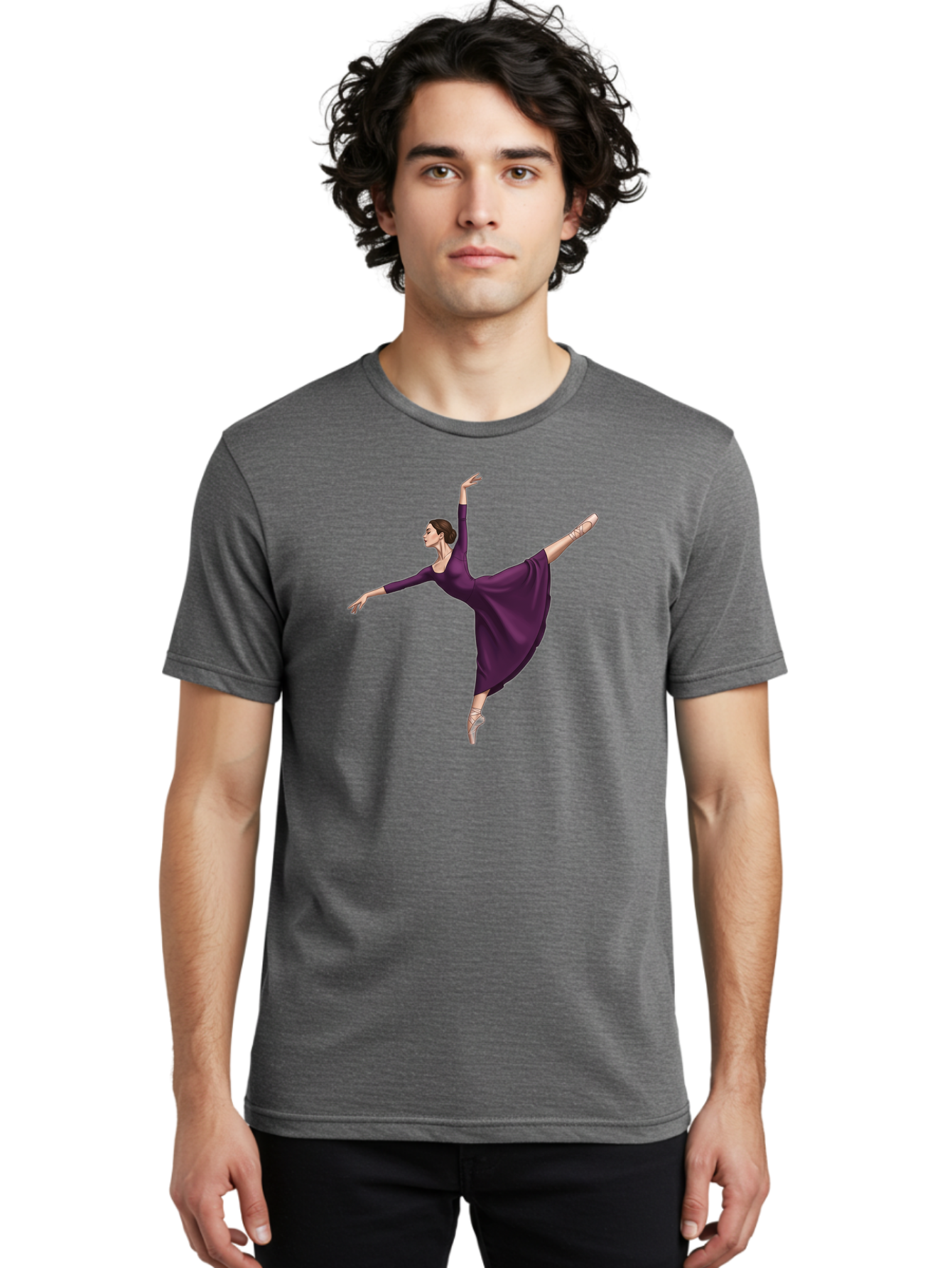 Ballerina-In-Purple Men'S Graphic Tee, 100% Cotton, Comfortable Casual Summer Wear, Machine Washable, Vintage Camera, Old Camera, Antique Camera, Black Camera, Classic Photography, Photography Equipment, Nostalgic Device, Film Camera, Bao107