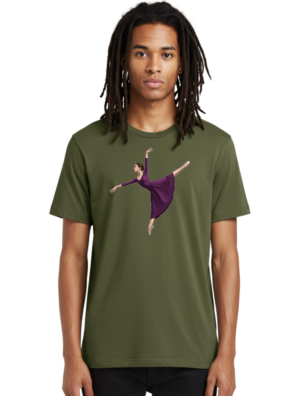 Ballerina-In-Purple Men'S Graphic Tee, 100% Cotton, Comfortable Casual Summer Wear, Machine Washable, Vintage Camera, Old Camera, Antique Camera, Black Camera, Classic Photography, Photography Equipment, Nostalgic Device, Film Camera, Bao107