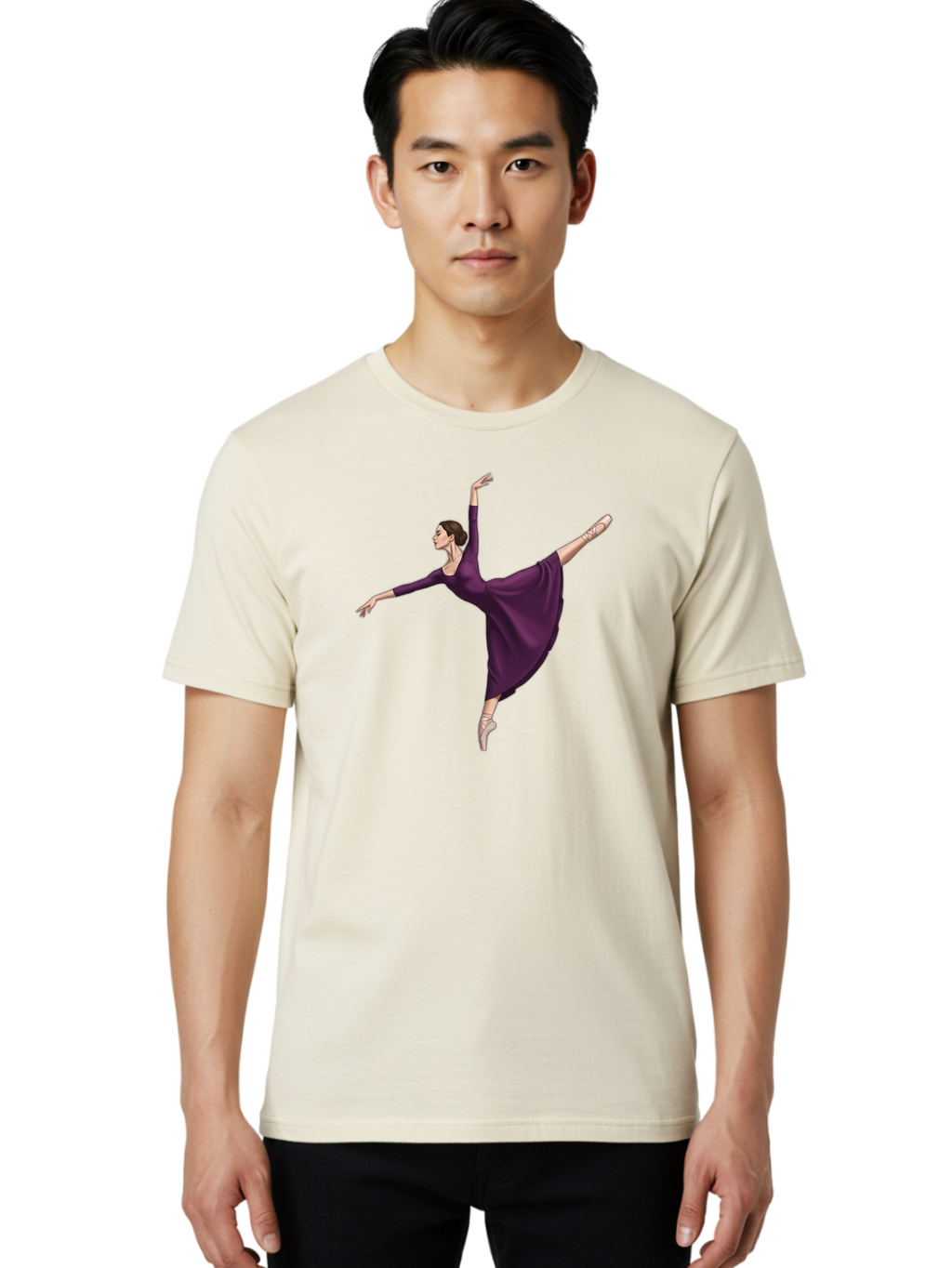 Ballerina-In-Purple Men'S Graphic Tee, 100% Cotton, Comfortable Casual Summer Wear, Machine Washable, Vintage Camera, Old Camera, Antique Camera, Black Camera, Classic Photography, Photography Equipment, Nostalgic Device, Film Camera, Bao107