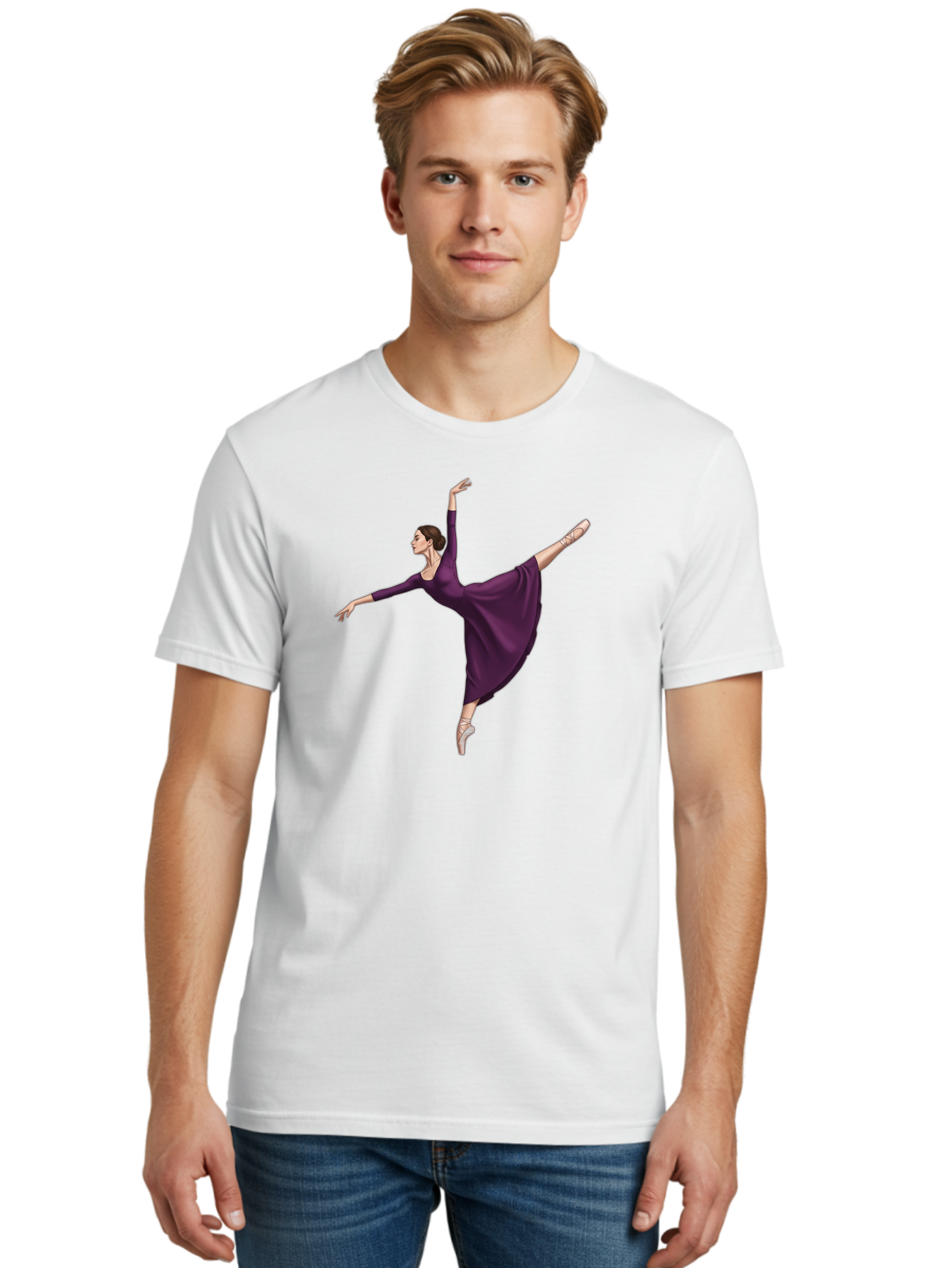 Ballerina-In-Purple Men'S Graphic Tee, 100% Cotton, Comfortable Casual Summer Wear, Machine Washable, Vintage Camera, Old Camera, Antique Camera, Black Camera, Classic Photography, Photography Equipment, Nostalgic Device, Film Camera, Bao107