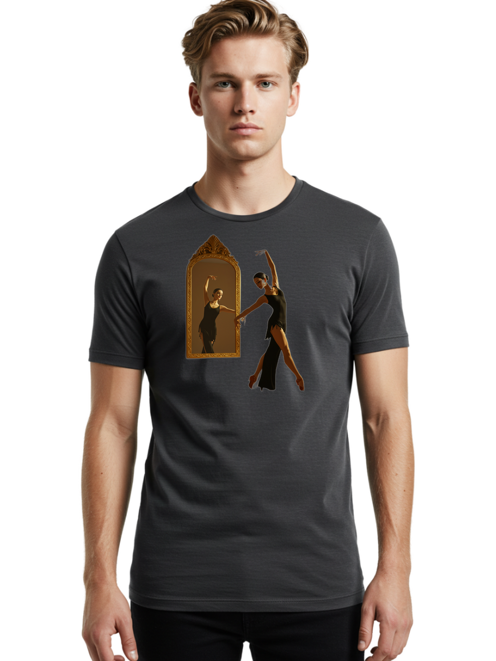 Ballerina Men'S Graphic Tee, 100% Cotton, Comfortable Casual Summer Wear, Machine Washable, Vintage Camera, Old Camera, Antique Camera, Black Camera, Classic Photography, Photography Equipment, Nostalgic Device, Film Camera, Camera Art Bao108