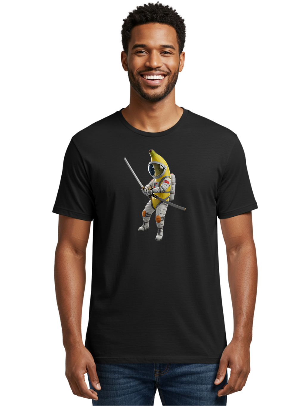 Banana-Astronaut Men'S Graphic Tee, 100% Cotton, Comfortable Casual Summer Wear, Machine Washable, Vintage Camera, Old Camera, Antique Camera, Black Camera, Classic Photography, Photography Equipment, Nostalgic Device, Film Camera, Camera Art Bao109