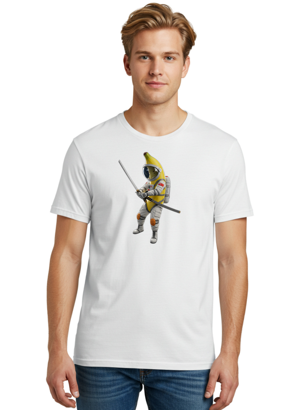Banana-Astronaut Men'S Graphic Tee, 100% Cotton, Comfortable Casual Summer Wear, Machine Washable, Vintage Camera, Old Camera, Antique Camera, Black Camera, Classic Photography, Photography Equipment, Nostalgic Device, Film Camera, Camera Art Bao109