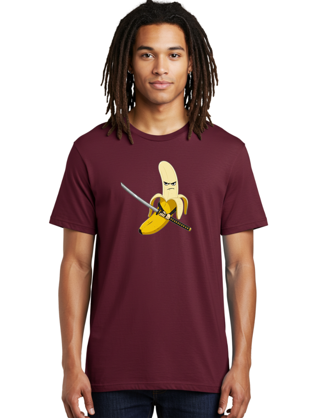Banana-Samurai-1 Men'S Graphic Tee, 100% Cotton, Comfortable Casual Summer Wear, Machine Washable, Vintage Camera, Old Camera, Antique Camera, Black Camera, Classic Photography, Photography Equipment, Nostalgic Device, Film Camera, Camera Art Bao112