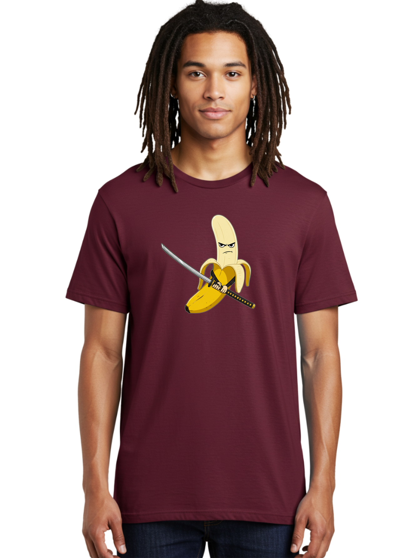 Banana-Samurai-1 Men'S Graphic Tee, 100% Cotton, Comfortable Casual Summer Wear, Machine Washable, Vintage Camera, Old Camera, Antique Camera, Black Camera, Classic Photography, Photography Equipment, Nostalgic Device, Film Camera, Camera Art Bao112