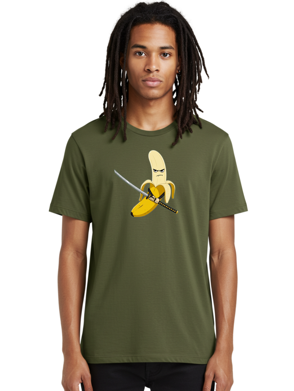 Banana-Samurai-1 Men'S Graphic Tee, 100% Cotton, Comfortable Casual Summer Wear, Machine Washable, Vintage Camera, Old Camera, Antique Camera, Black Camera, Classic Photography, Photography Equipment, Nostalgic Device, Film Camera, Camera Art Bao112