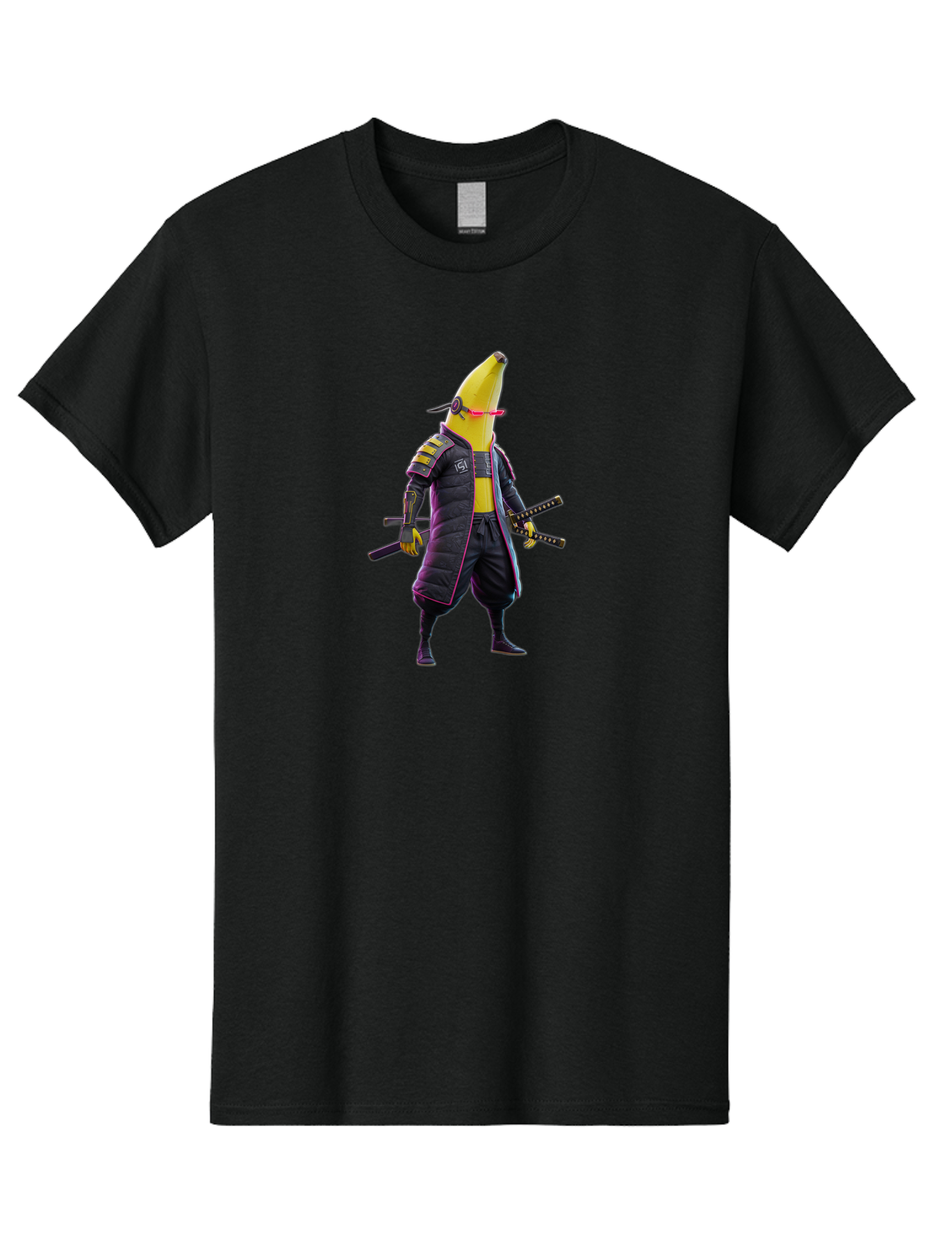 Banana-Samurai-2 Men'S Graphic Tee, 100% Cotton, Comfortable Casual Summer Wear, Machine Washable, Vintage Camera, Old Camera, Antique Camera, Black Camera, Classic Photography, Photography Equipment, Nostalgic Device, Film Camera, Camera Art Bao113