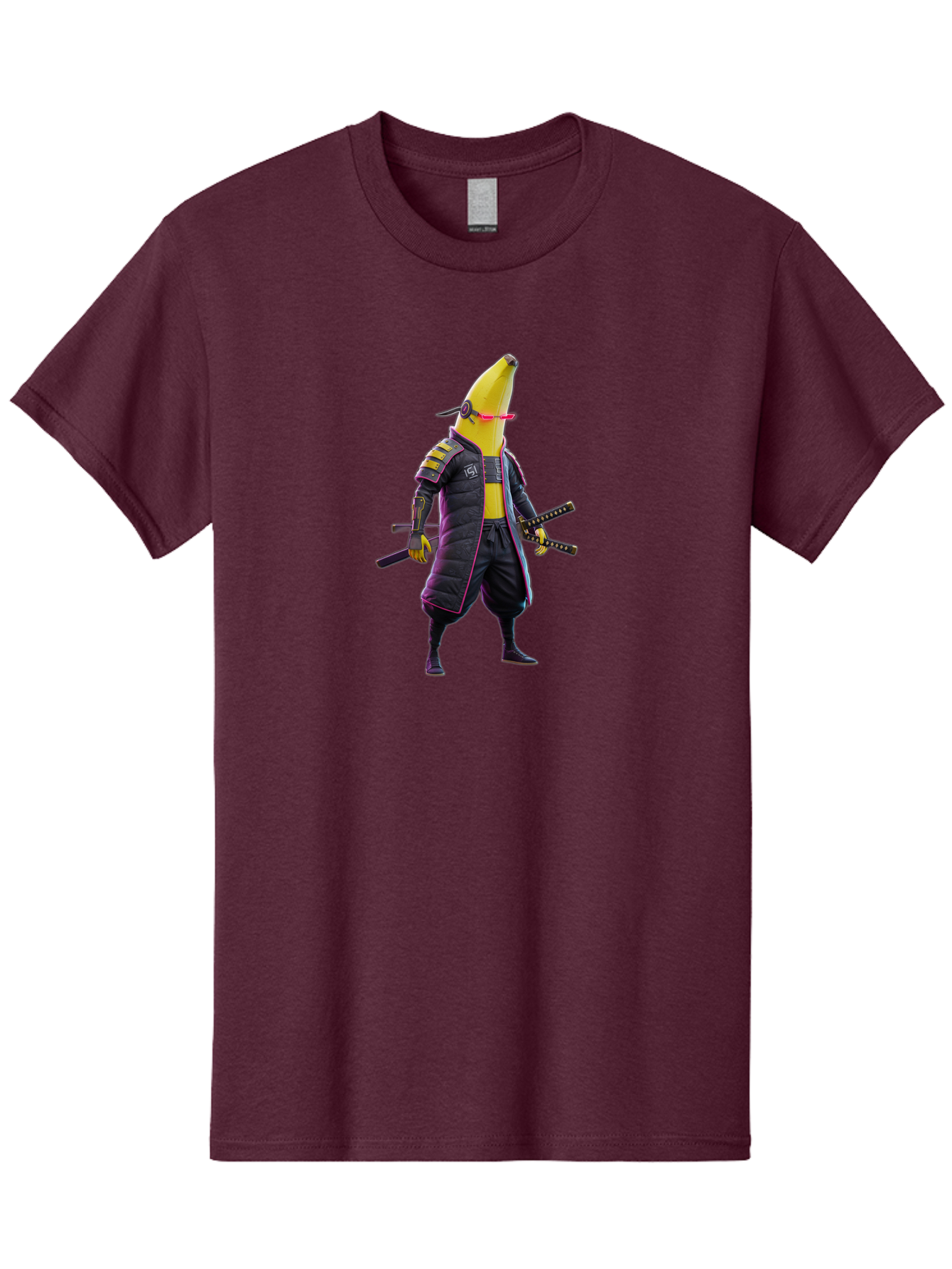 Banana-Samurai-2 Men'S Graphic Tee, 100% Cotton, Comfortable Casual Summer Wear, Machine Washable, Vintage Camera, Old Camera, Antique Camera, Black Camera, Classic Photography, Photography Equipment, Nostalgic Device, Film Camera, Camera Art Bao113